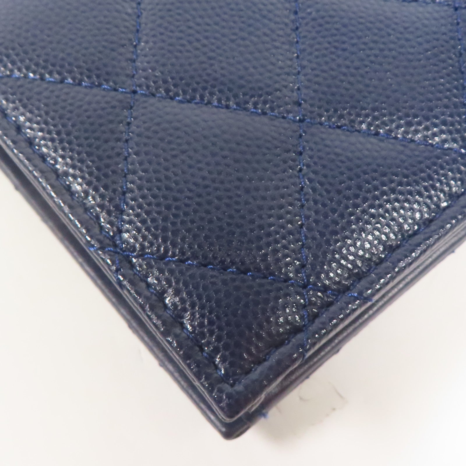 CHANEL 牛皮皮革Wallet銀扣錢包
