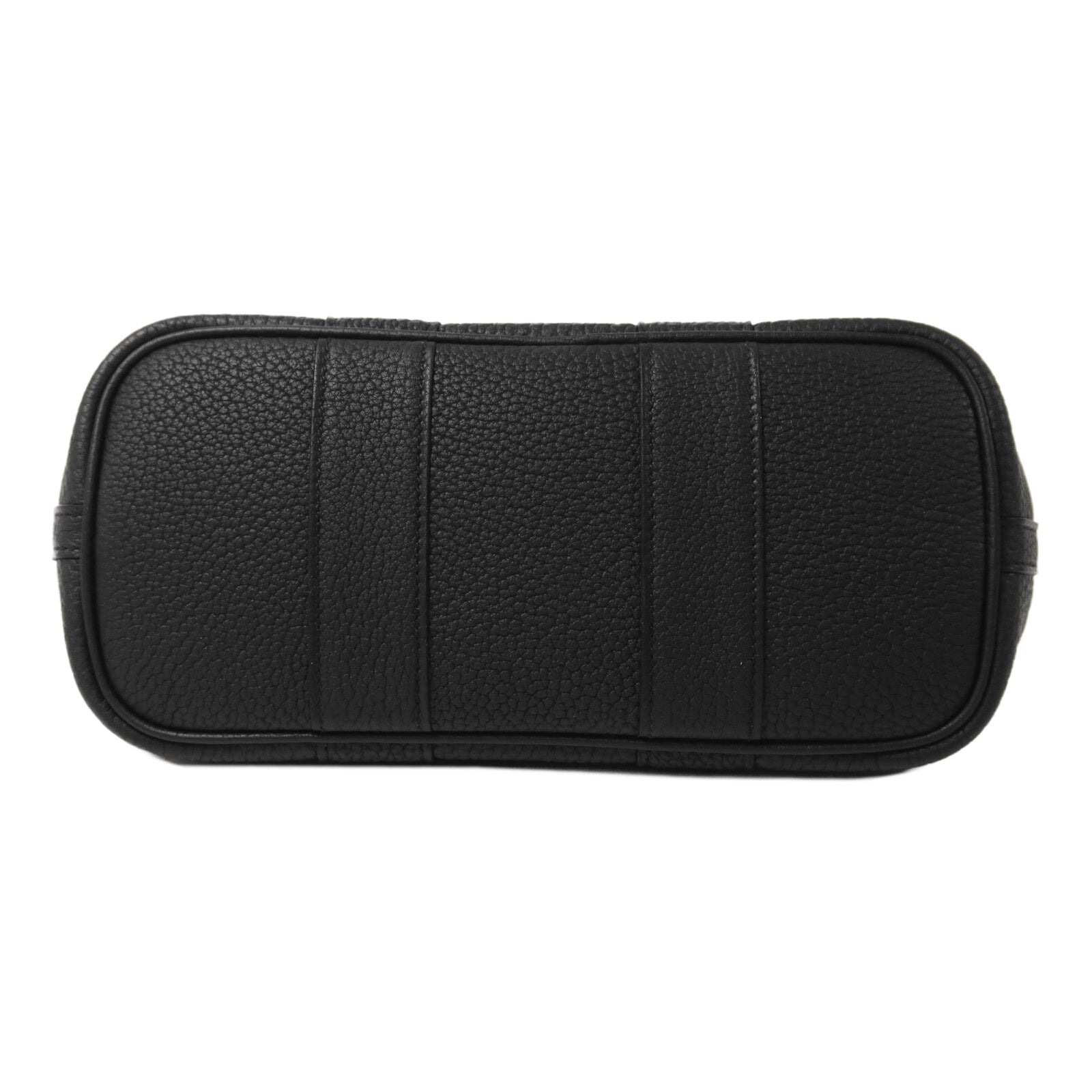 HERMES 帆布/Negonda皮革Mini Garden Party手挽袋Noir