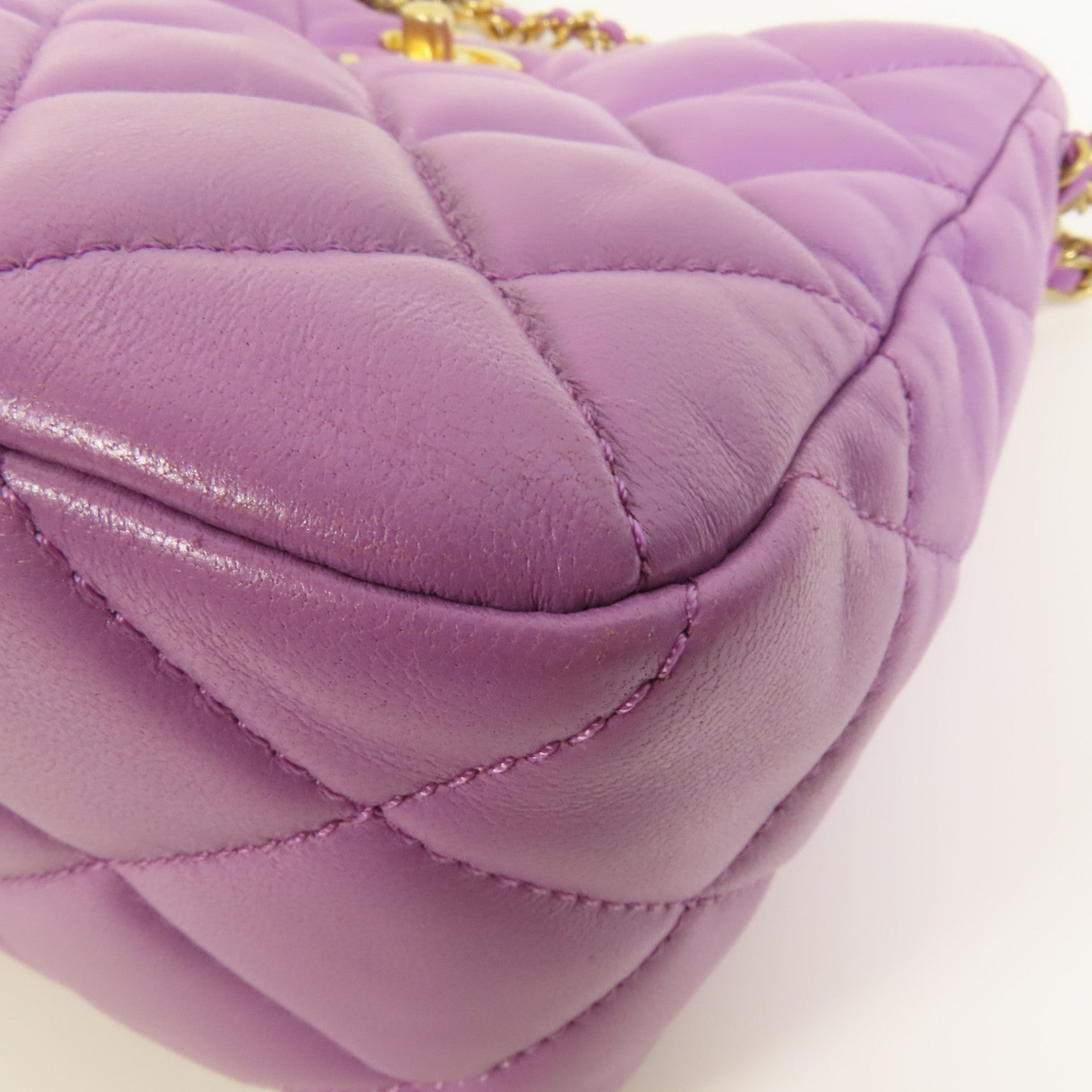 CHANEL 羊皮皮革Pick Me Up Hobo Bag金扣肩背袋