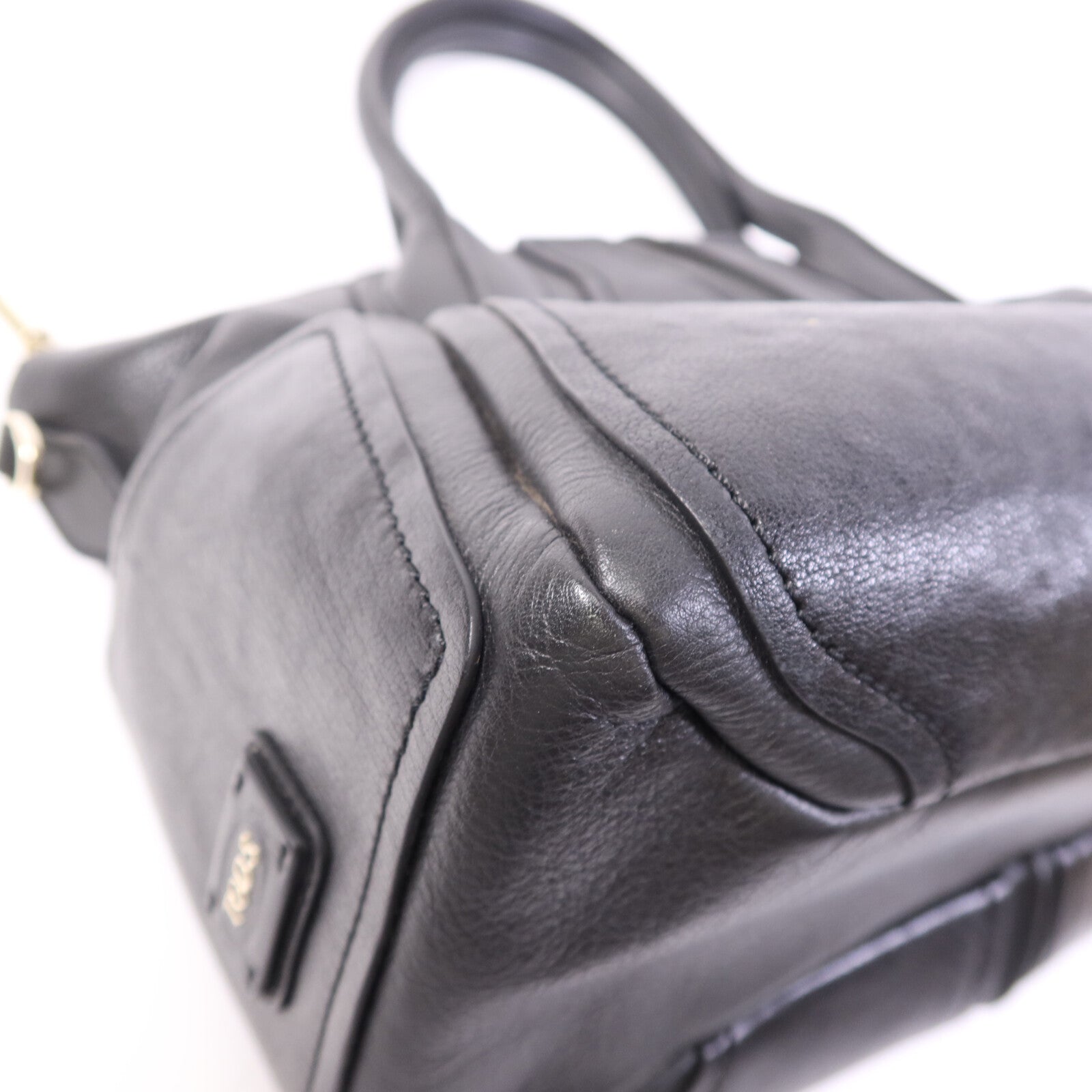 TOD'S 牛皮皮革2 Way Shoulder Bag銀扣肩背袋