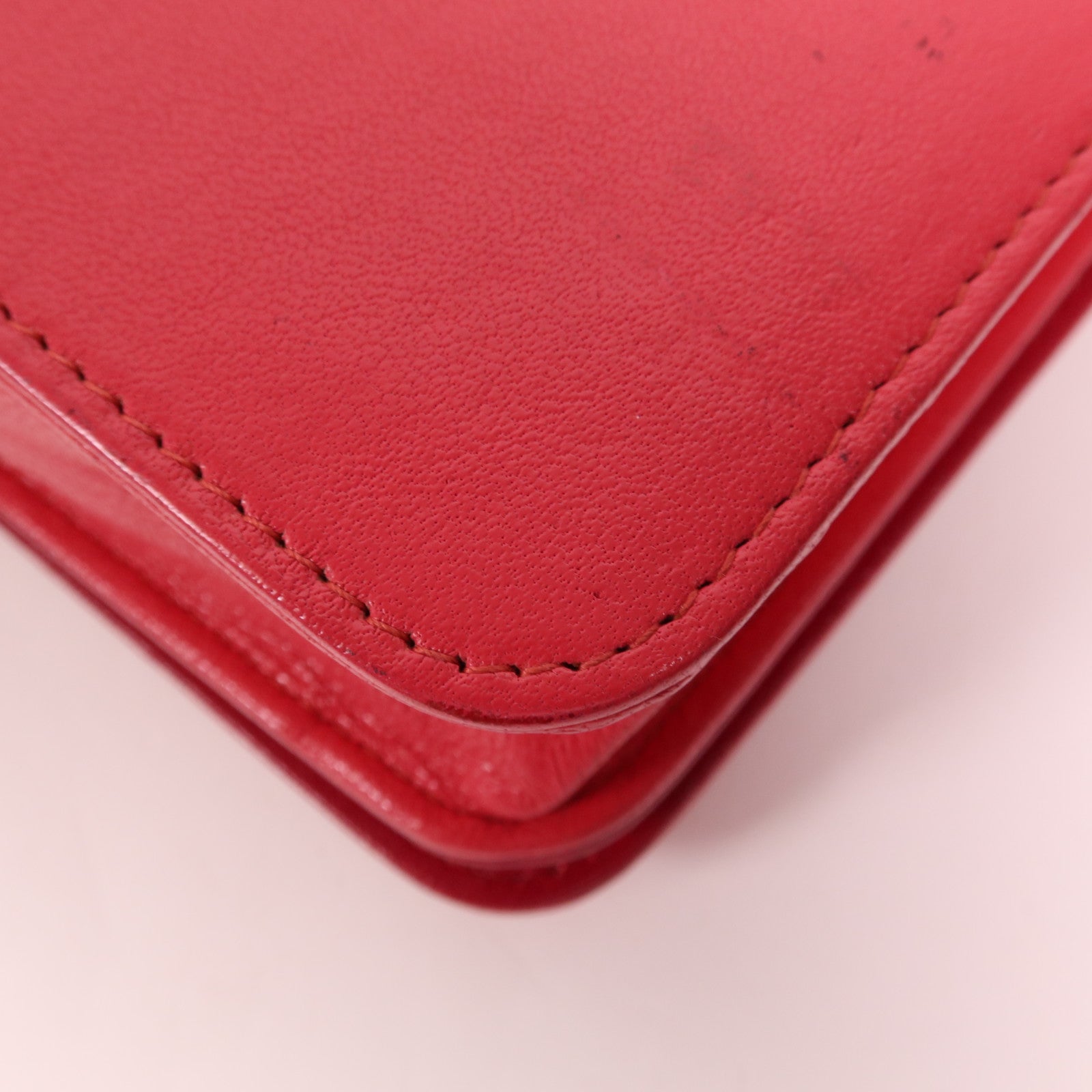 CHANEL 牛皮皮革WOC Wallet On Chain金扣鏈帶肩背袋