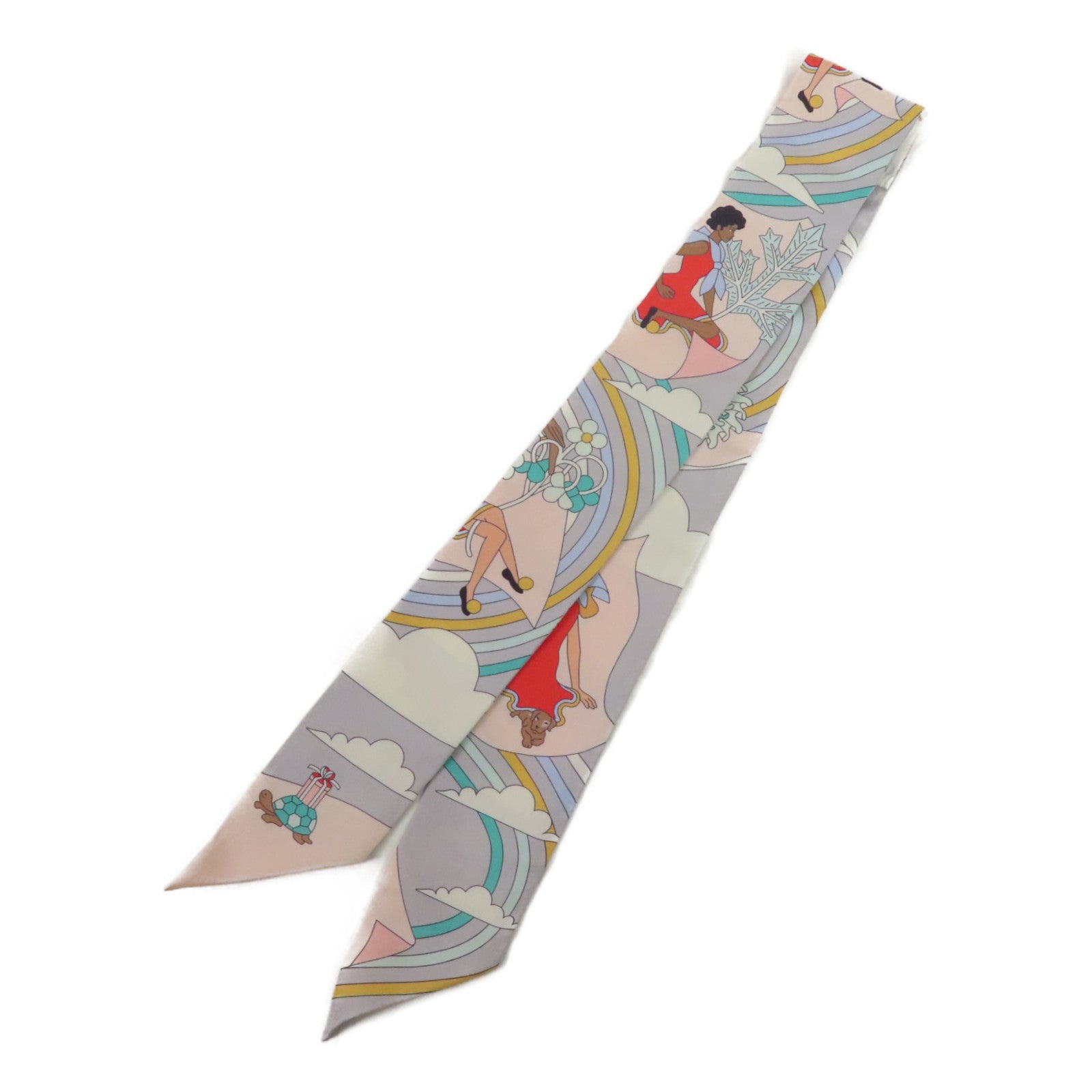 HERMES 絲質Twilly絲巾