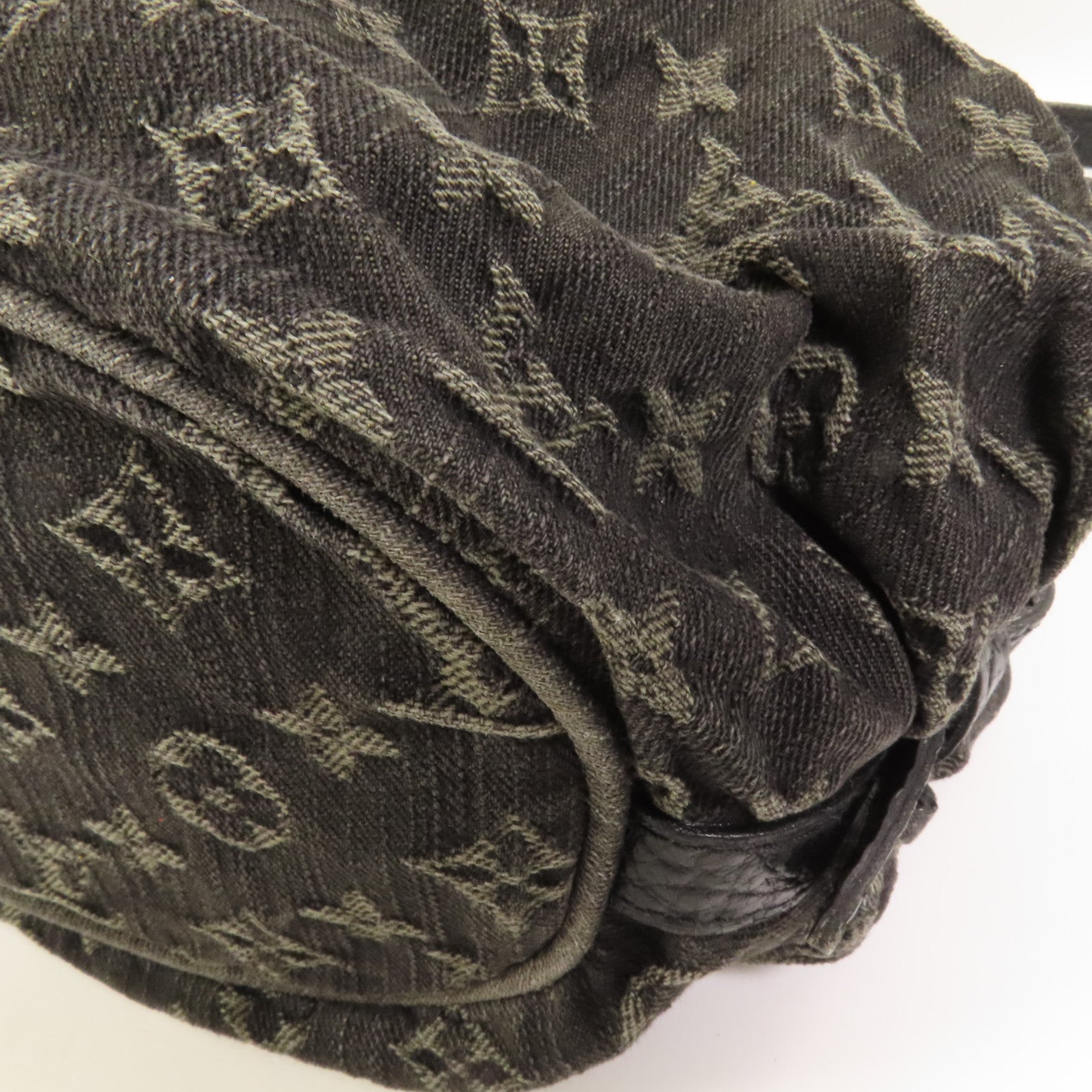 LOUIS VUITTON Monogram Denim Slightly XS金扣肩背袋