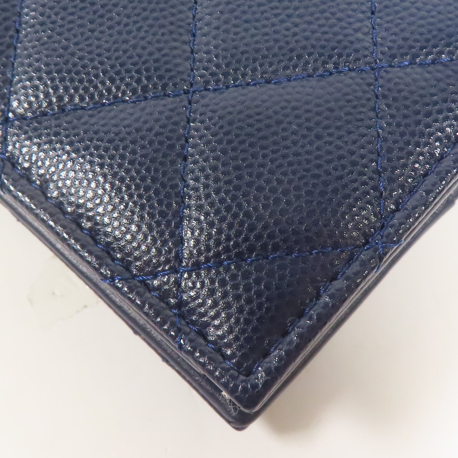 CHANEL 牛皮皮革Wallet銀扣錢包