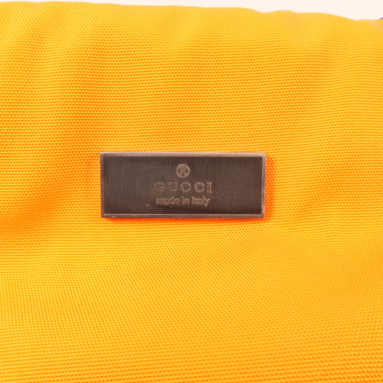 GUCCI 尼龍Boston Bag銀扣波士頓包