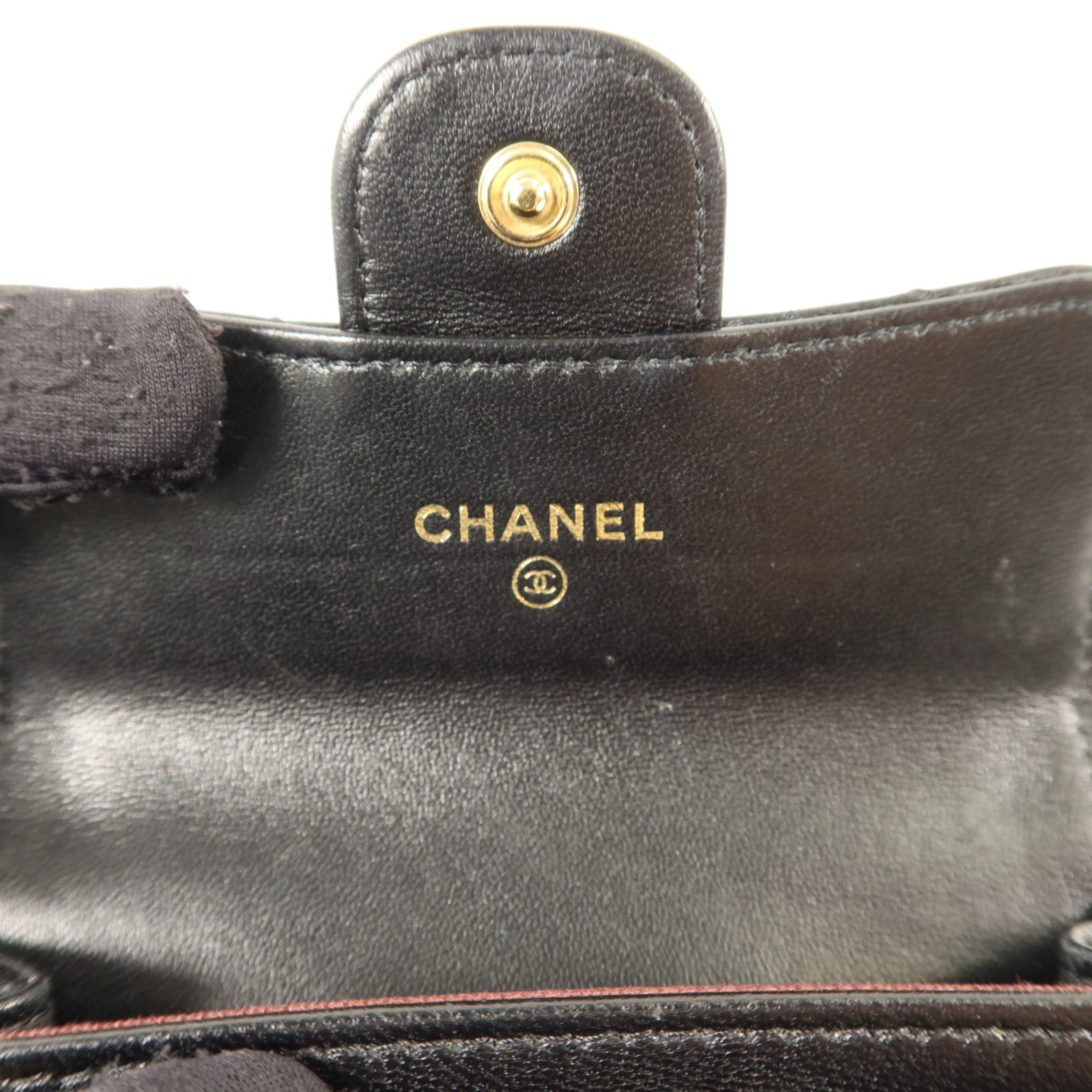 CHANEL 羊皮皮革Classic Card Holder金扣卡片套