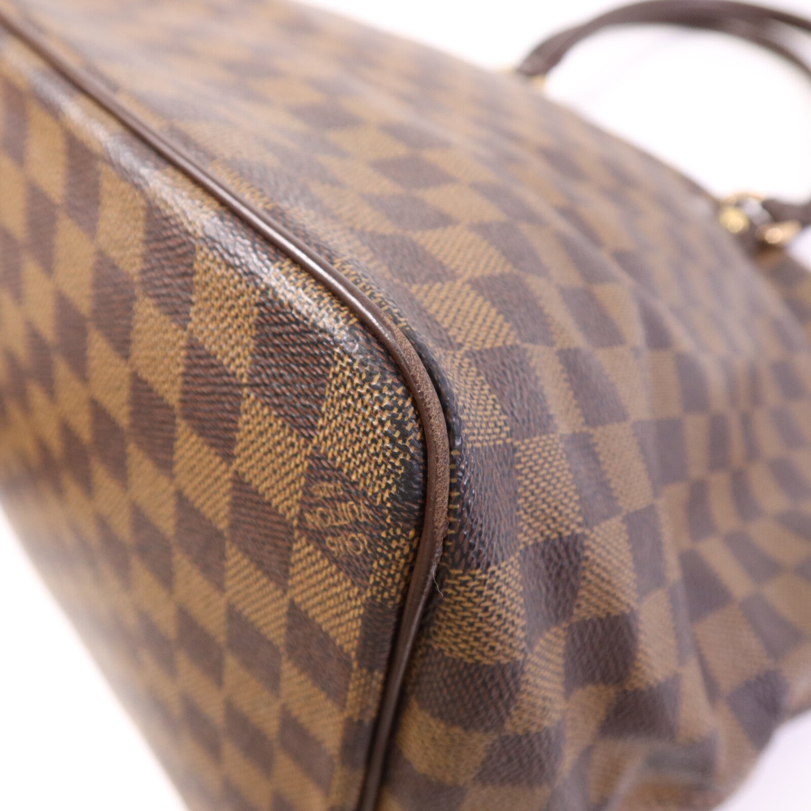 LOUIS VUITTON Damier Saleya GM金扣手挽袋
