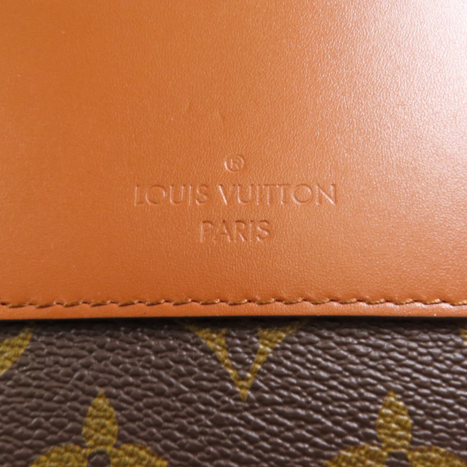 LOUIS VUITTON Monogram Marceau金扣鏈帶肩背袋棕色