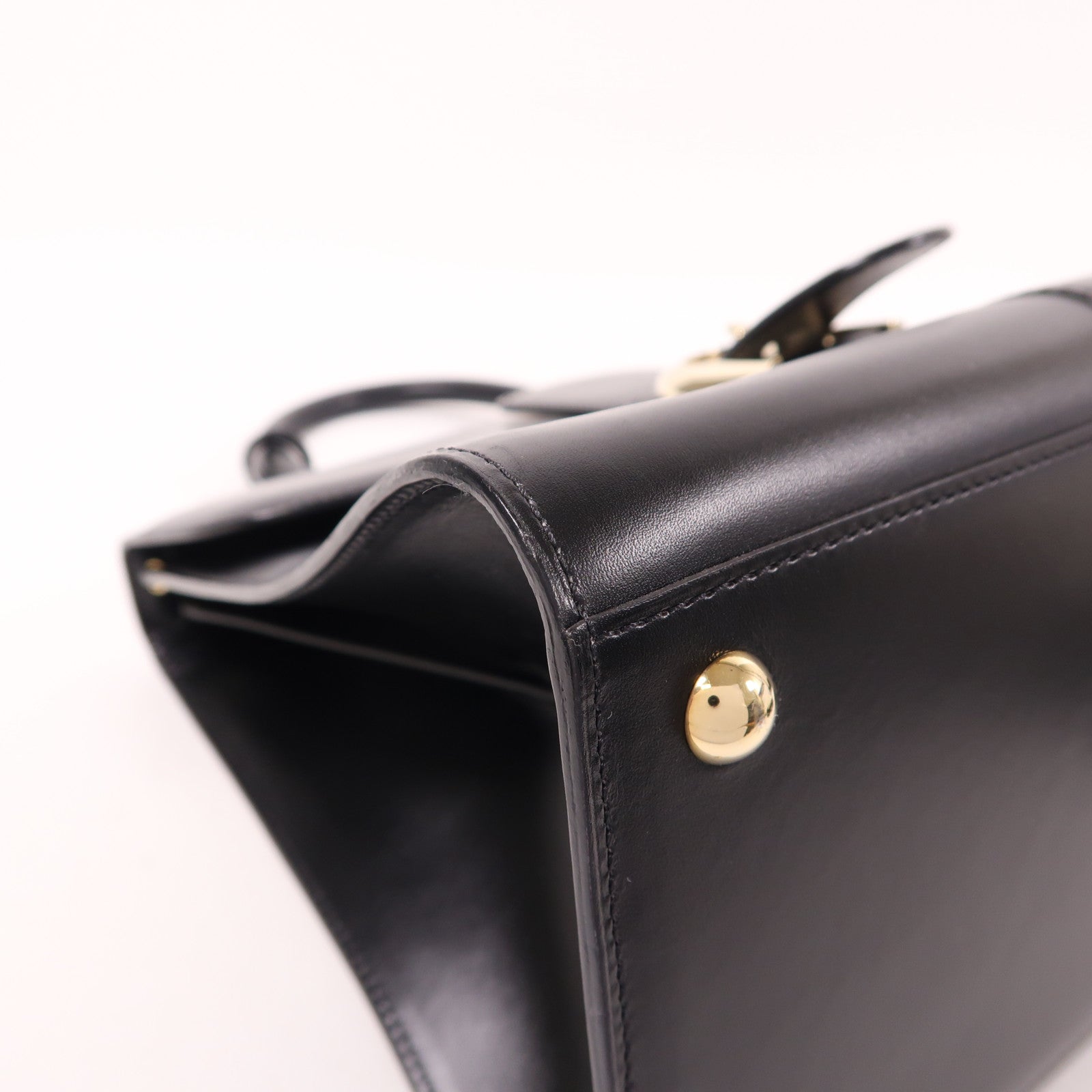 Delvaux 牛皮皮革Brillant MM金扣手挽肩背兩用袋