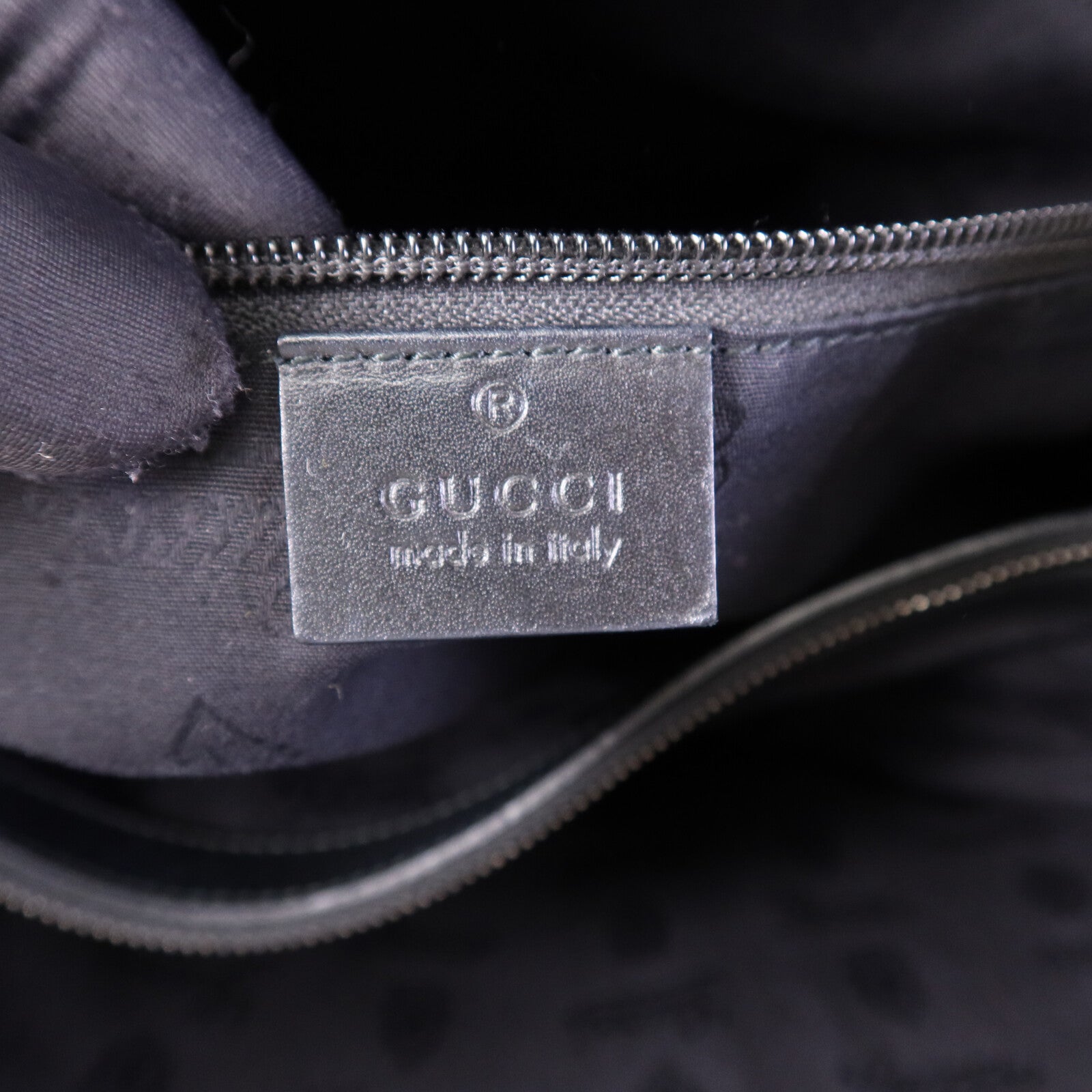 GUCCI 塗層帆布Hand Bag銀扣手挽袋