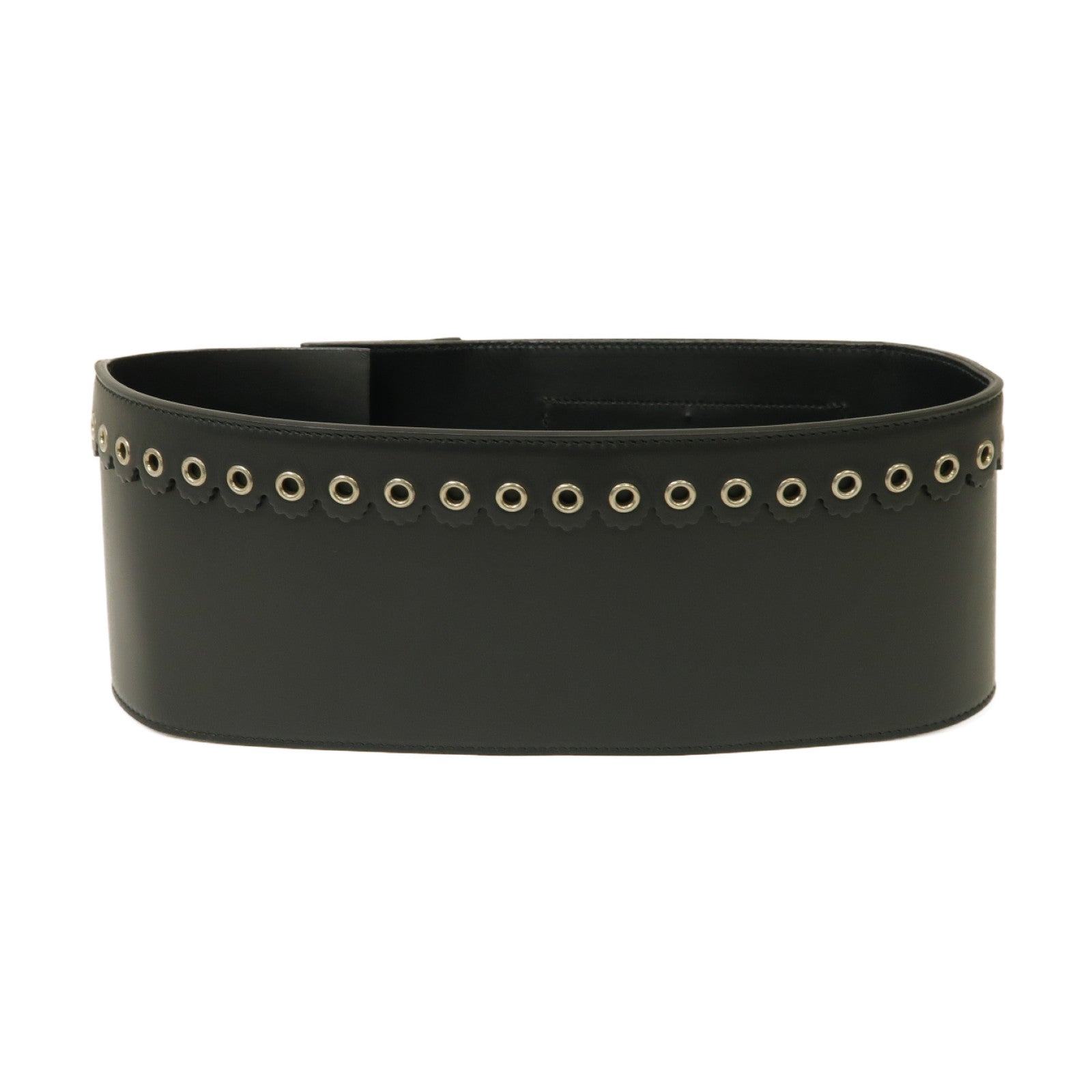 Dior 牛皮皮革Corset Belt 75cm金扣腰封黒色