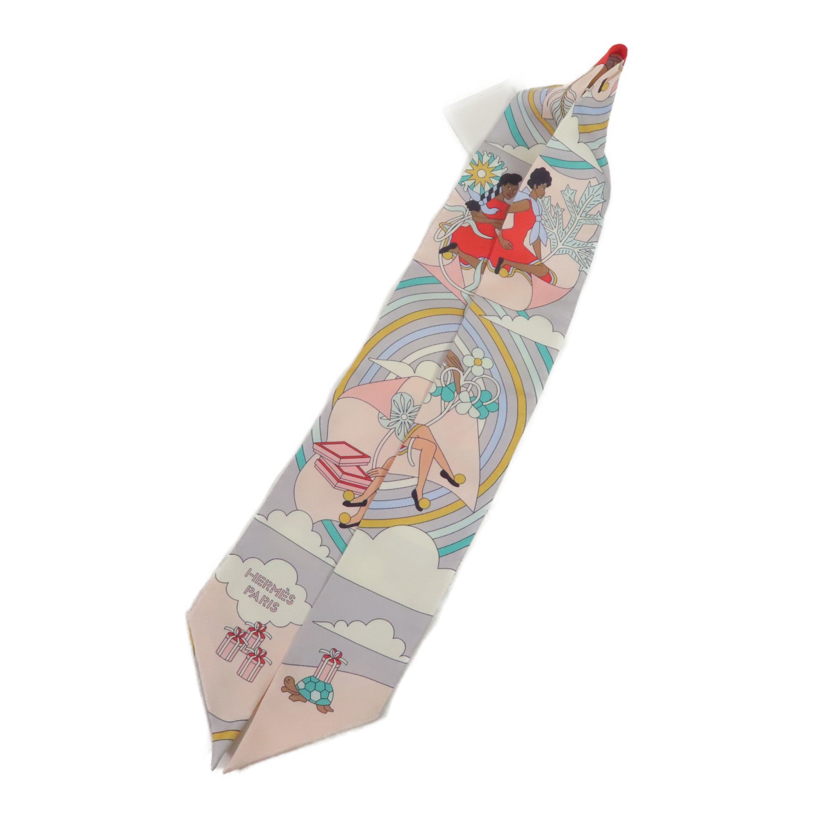 HERMES 絲質Twilly絲巾