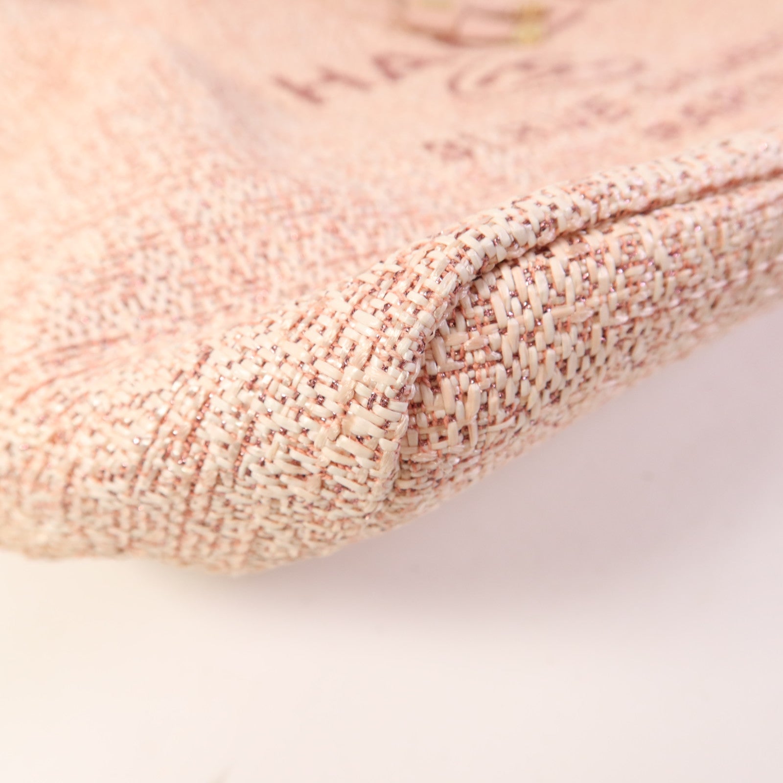 CHANEL 帆布Deauville Backpack金扣背包