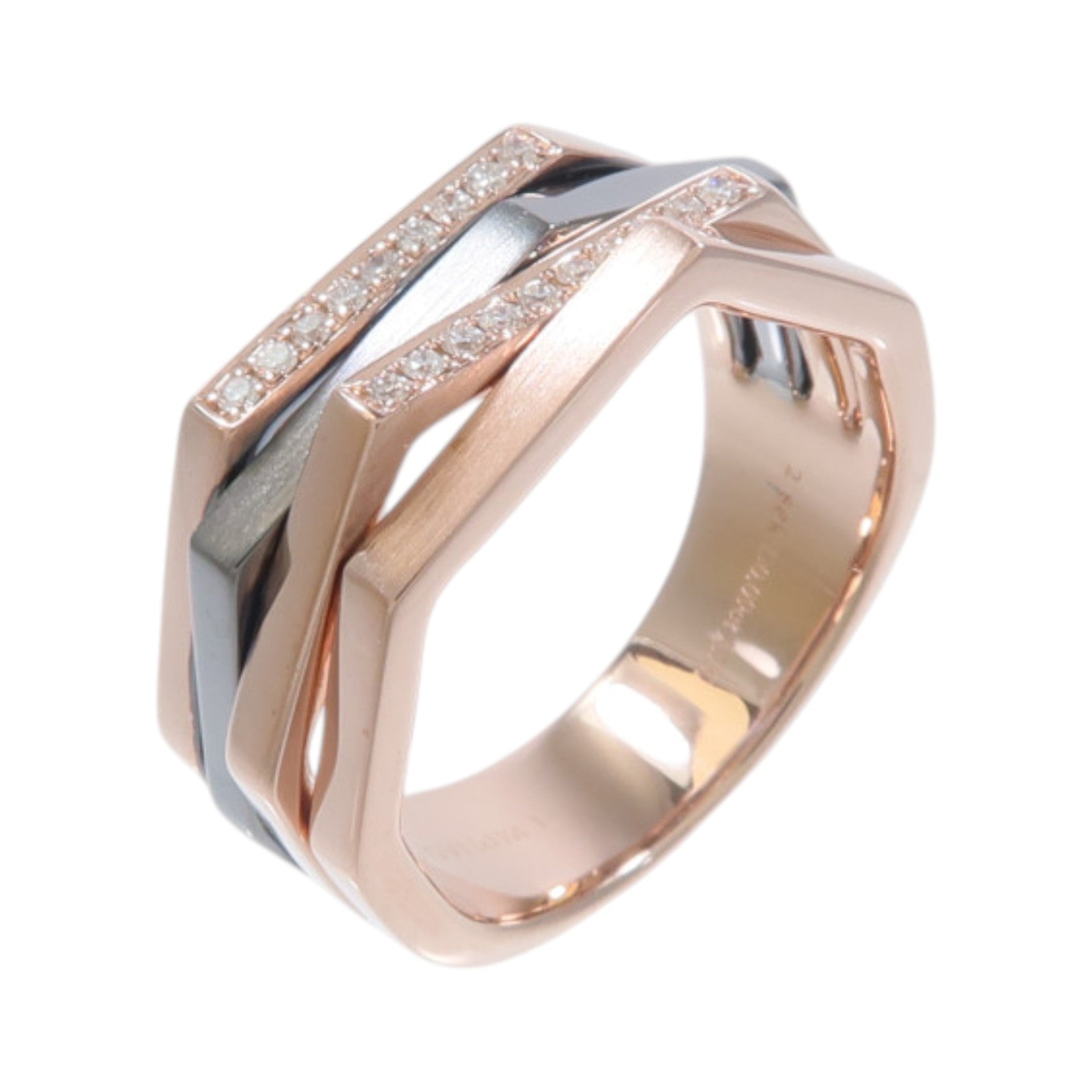 JEWELRY 18K紅金/黑金Diamond Ring鑽石戒指