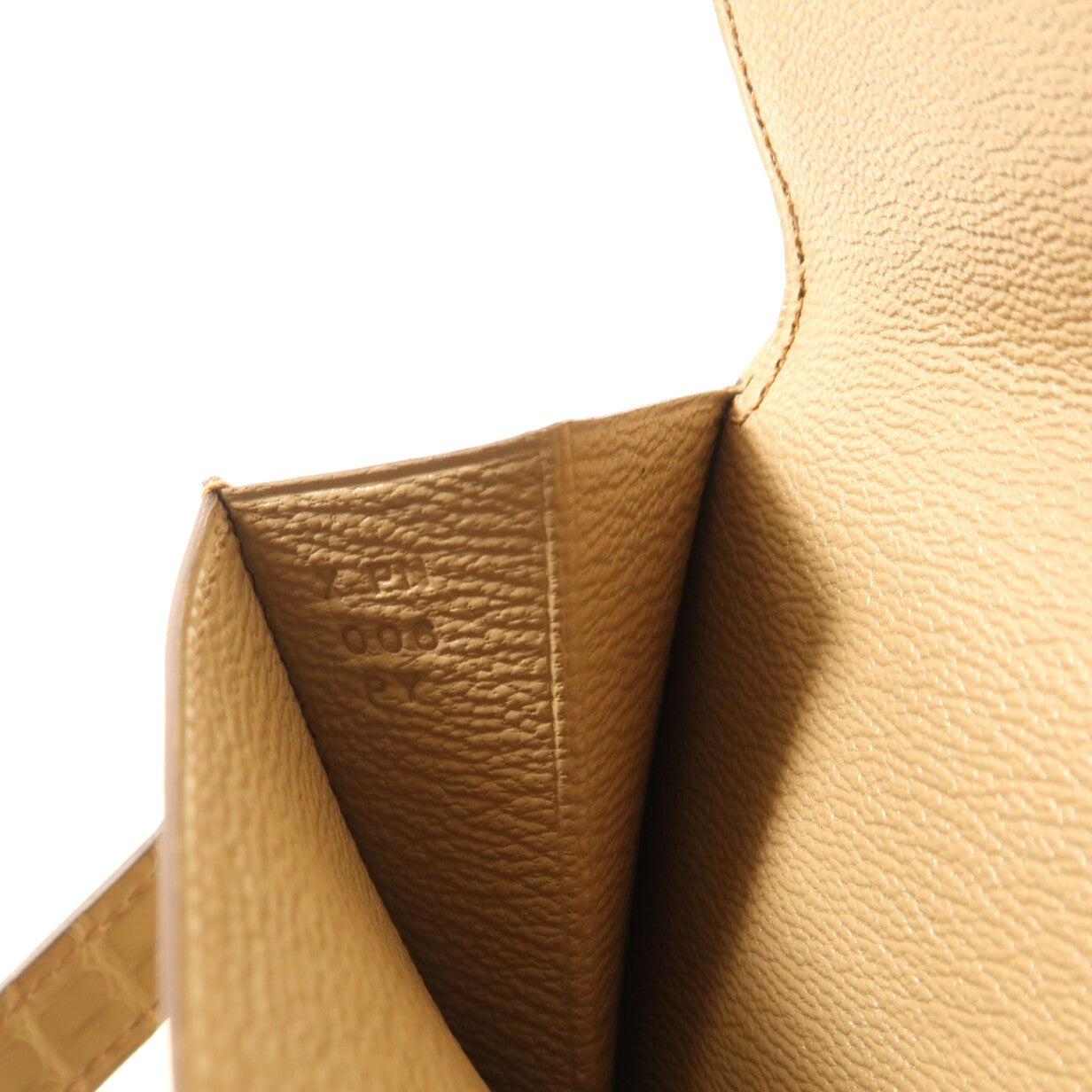 HERMES Alligator Mat皮革Kelly Long Wallet銀扣長錢包Trench