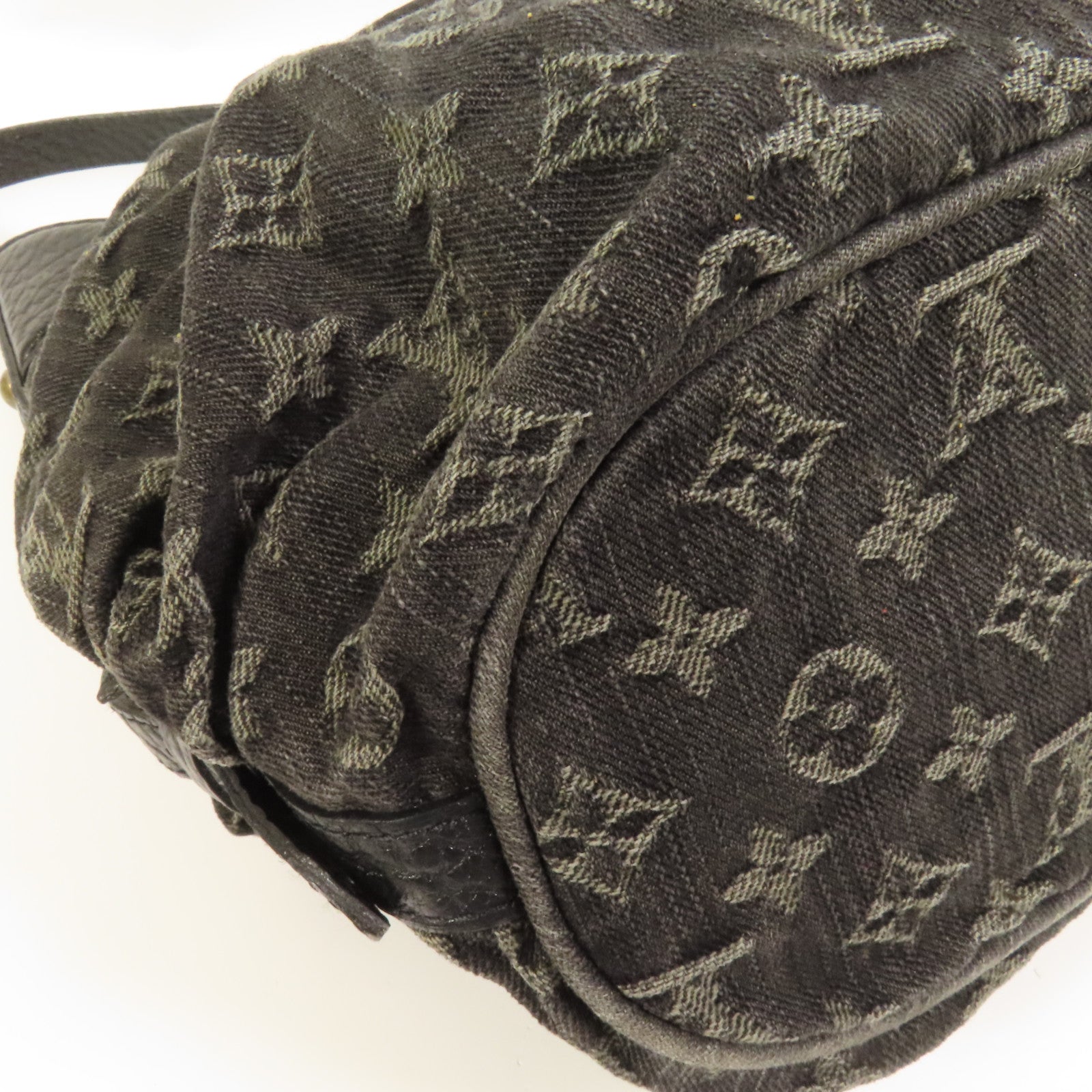LOUIS VUITTON Monogram Denim Slightly XS金扣肩背袋