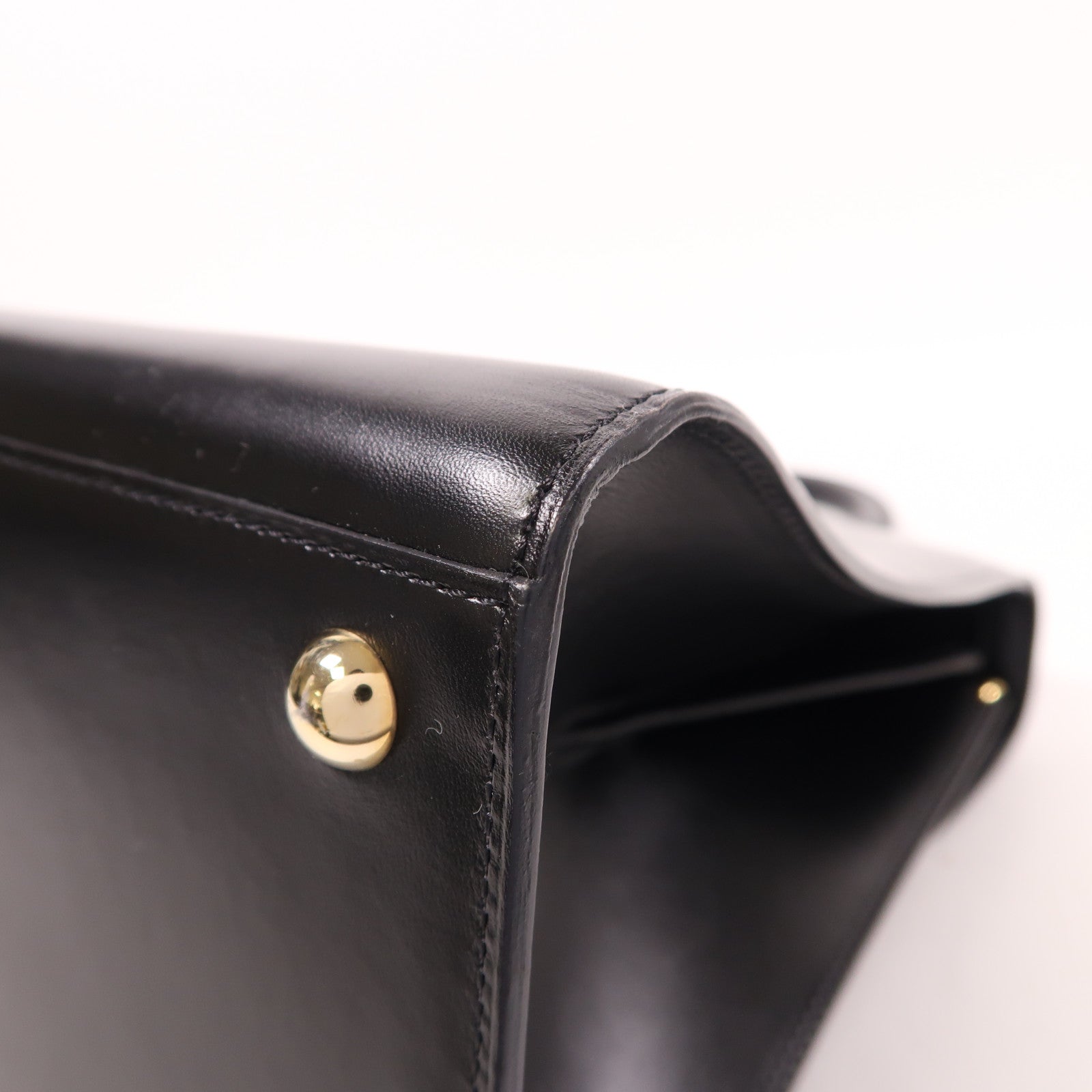 Delvaux 牛皮皮革Brillant MM金扣手挽肩背兩用袋