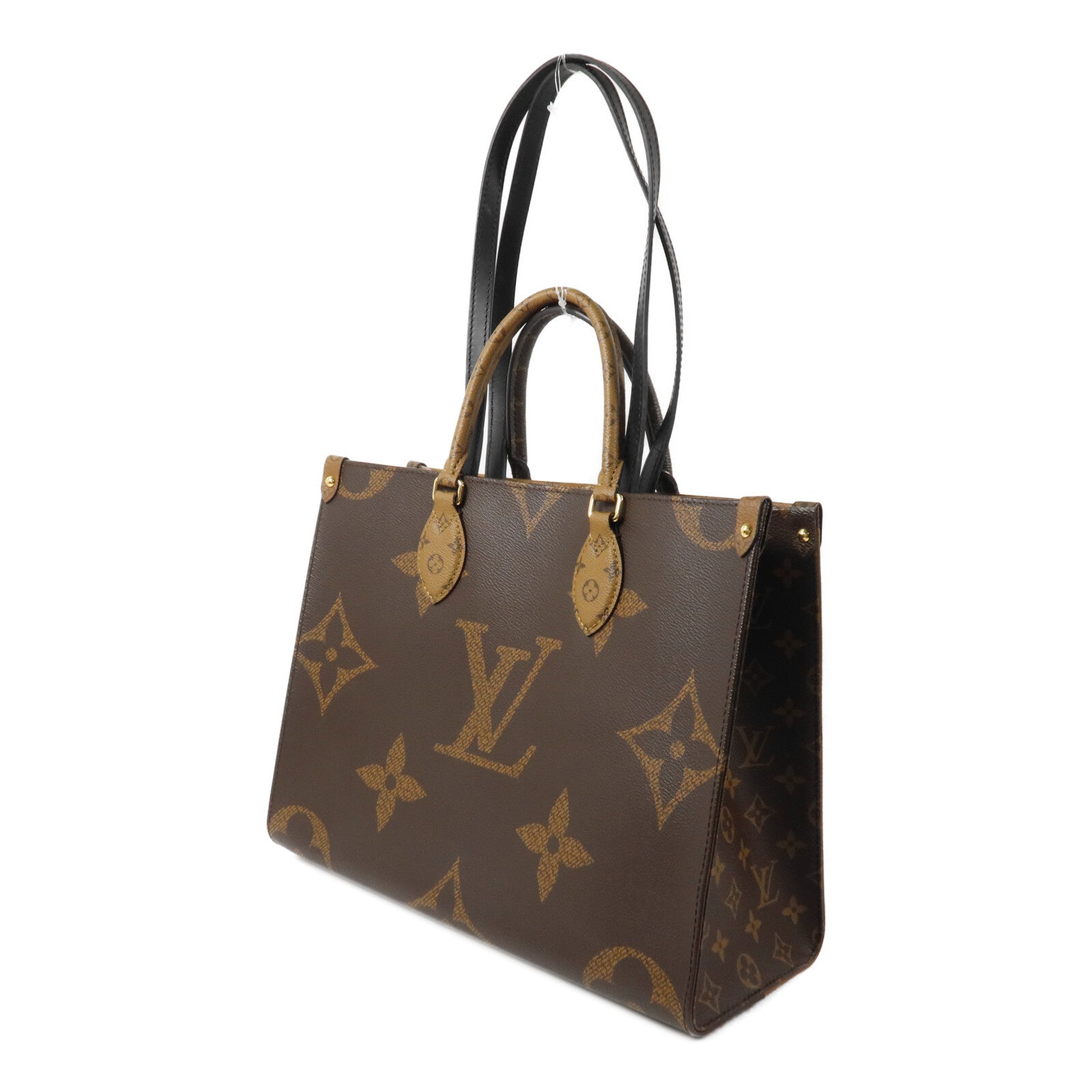 LOUIS VUITTON Monogram Giant On The Go MM手挽肩背兩用袋