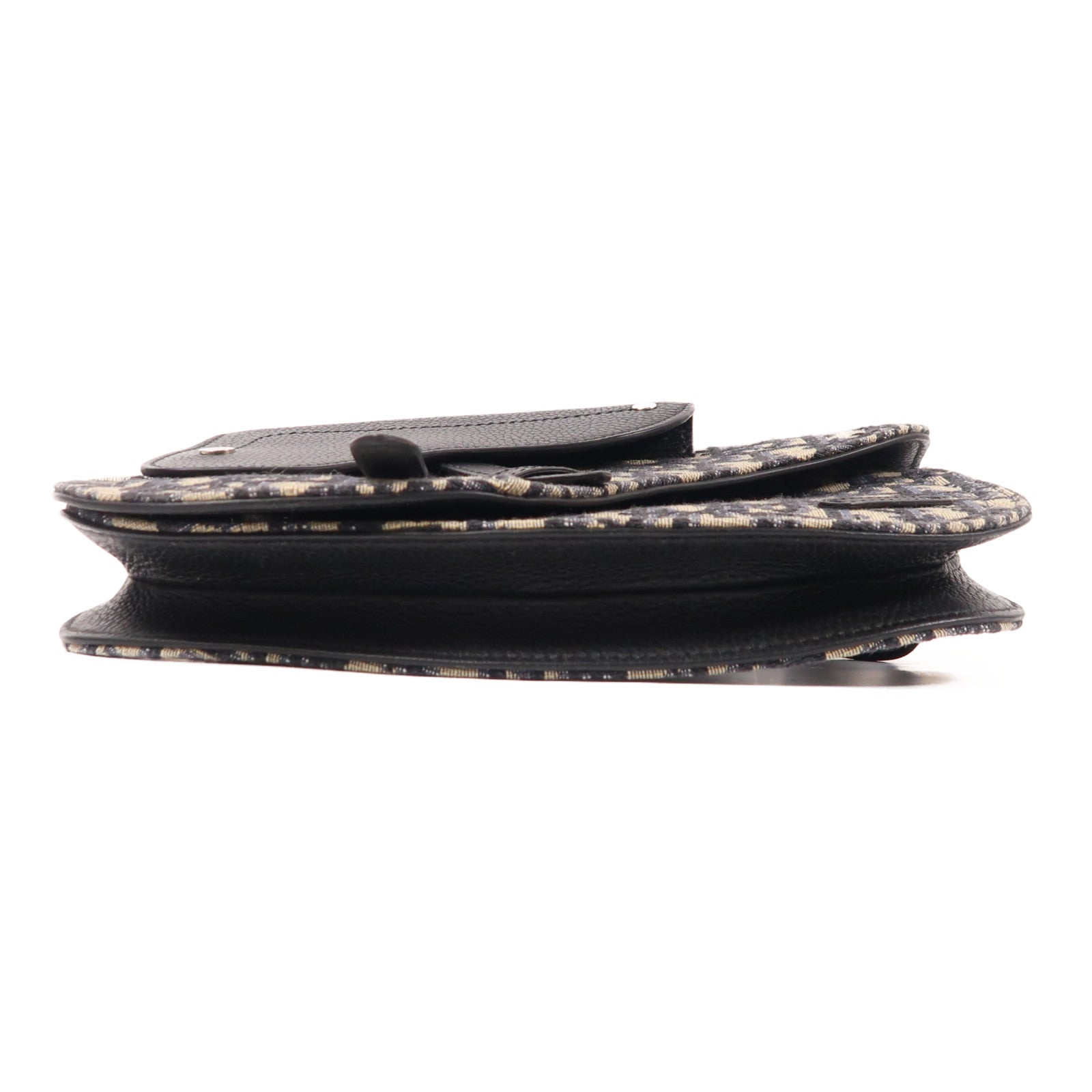 Dior 帆布Oblique Saddle Messenger銀扣肩背袋