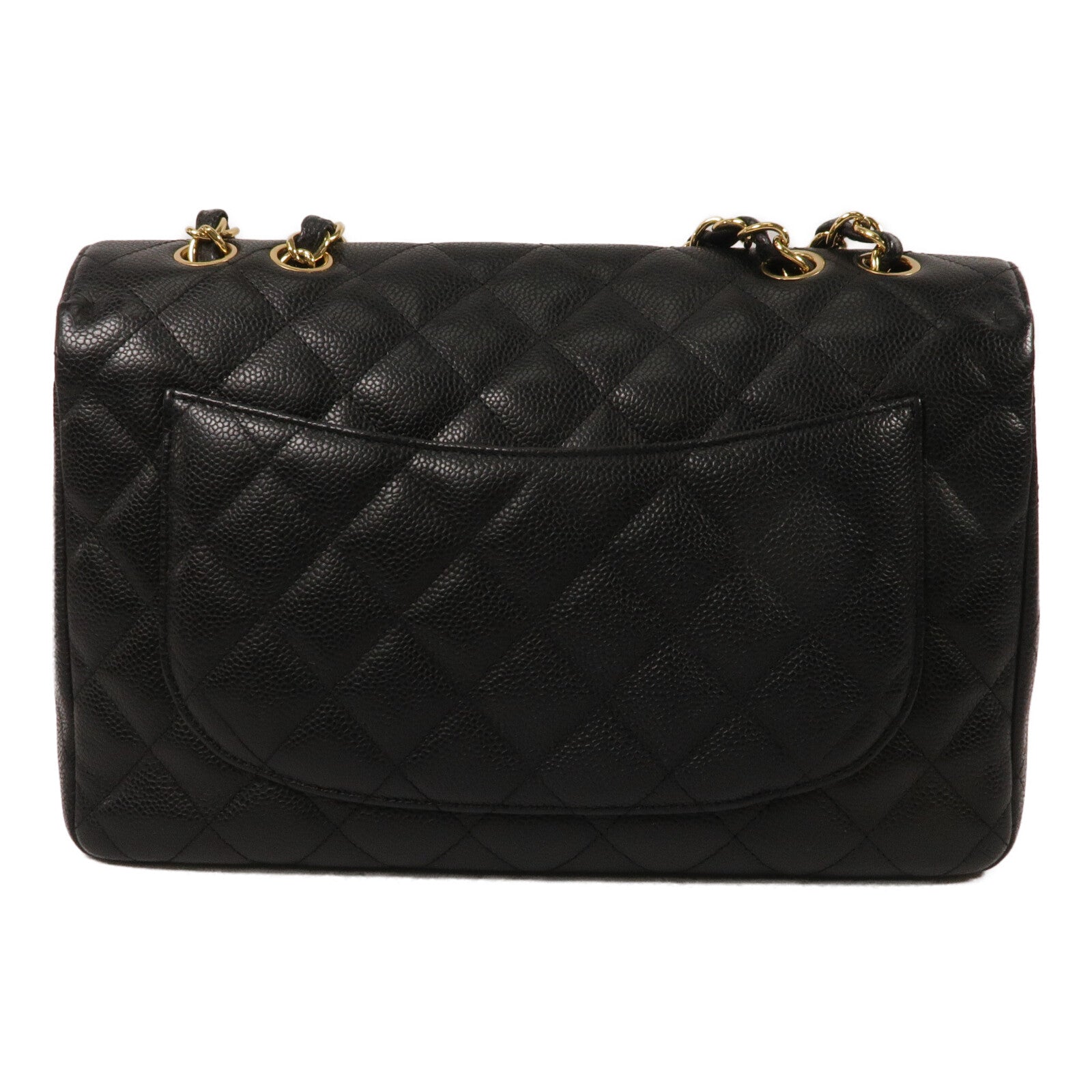 CHANEL 牛皮皮革Large Classic鏈帶肩背袋