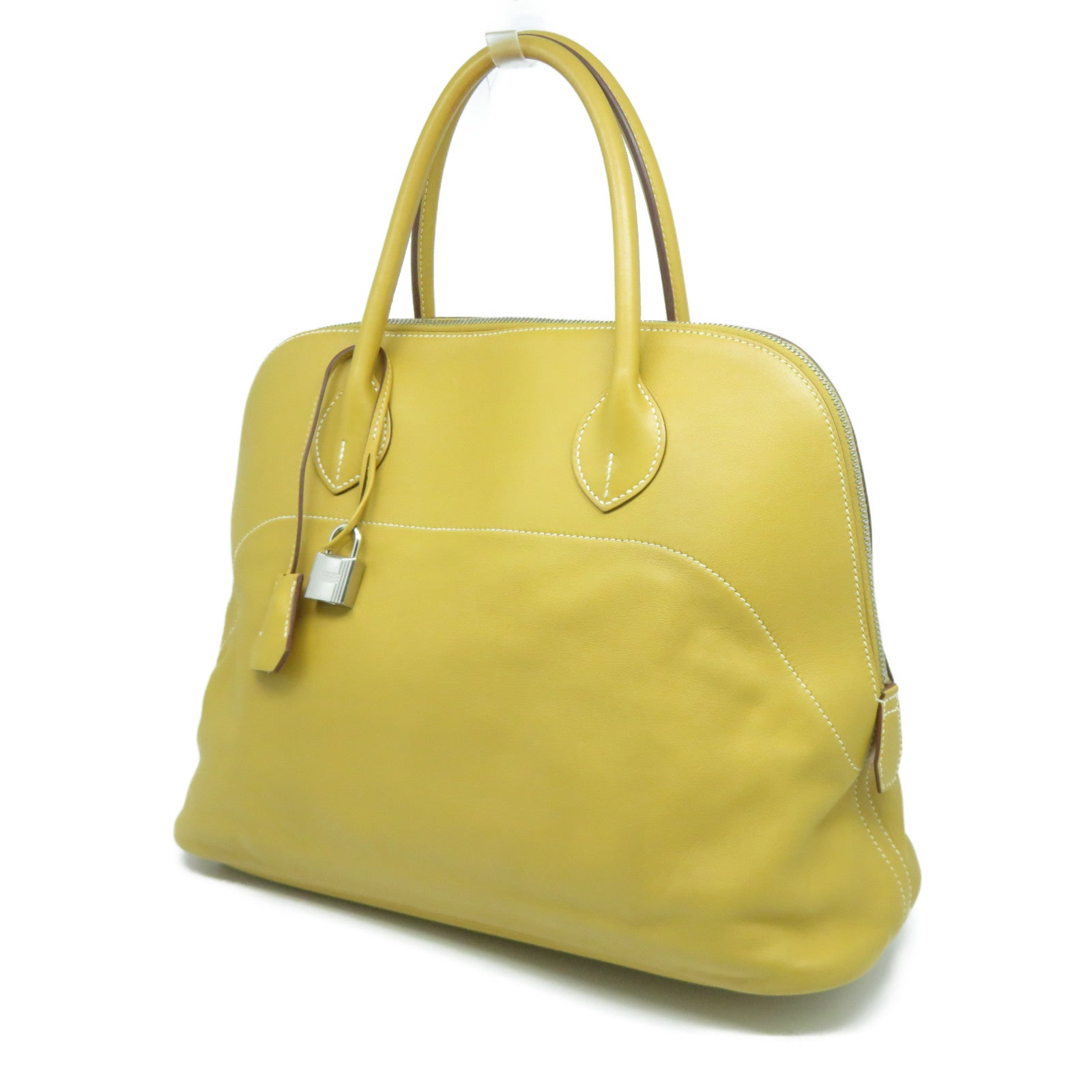 HERMES 【激減優惠】Swift皮革Relax 35銀扣手挽袋NaturelNaturel Sable