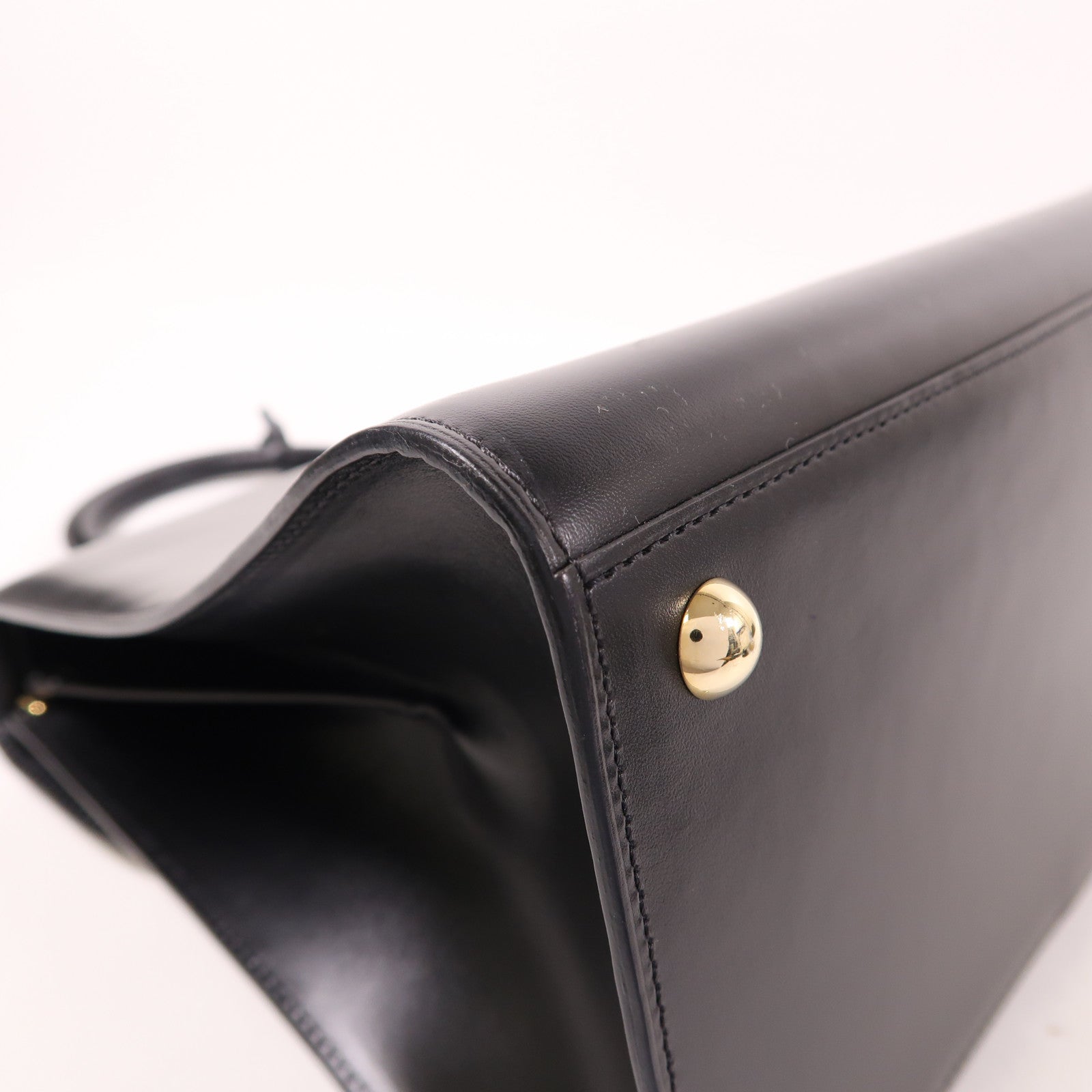 Delvaux 牛皮皮革Brillant MM金扣手挽肩背兩用袋