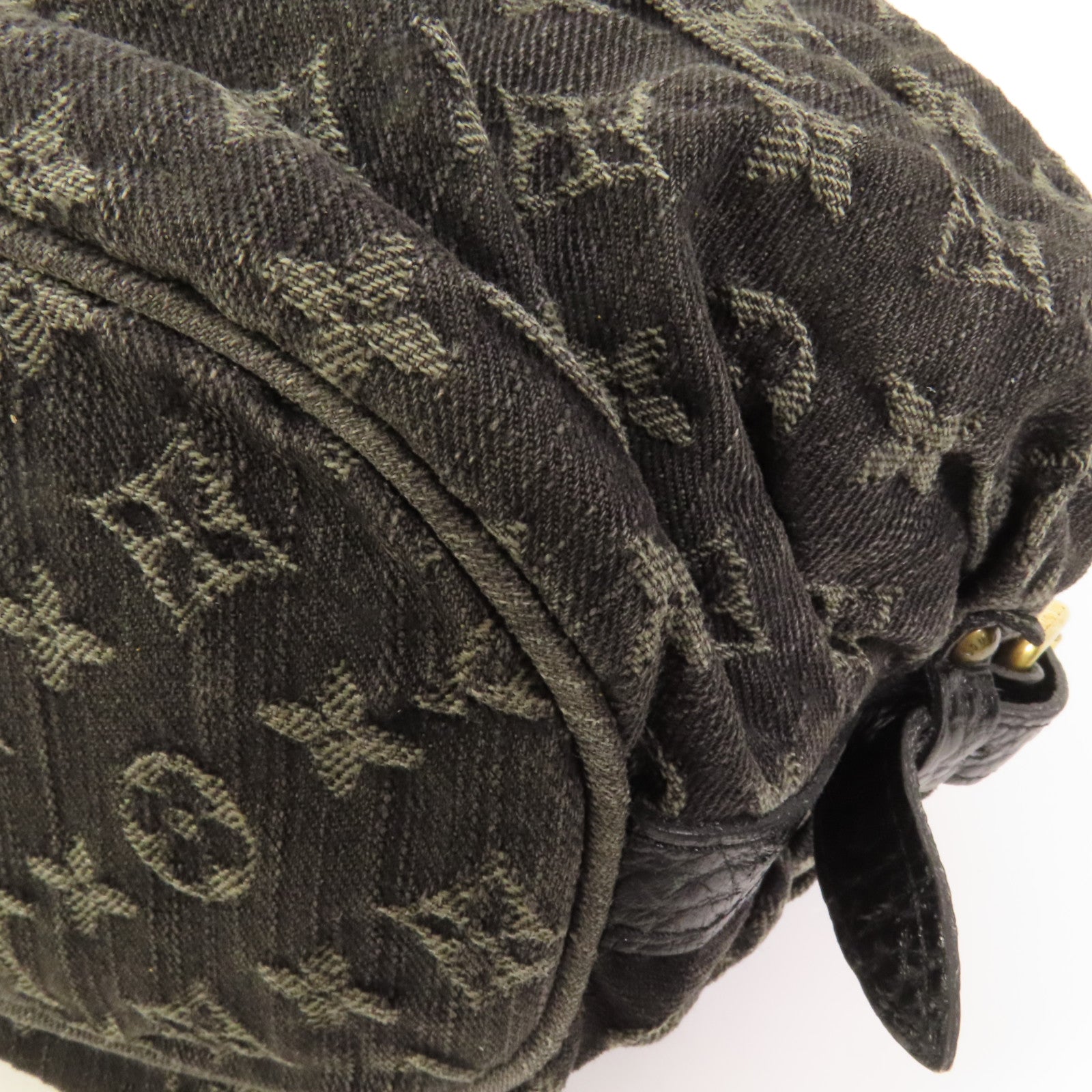 LOUIS VUITTON Monogram Denim Slightly XS金扣肩背袋