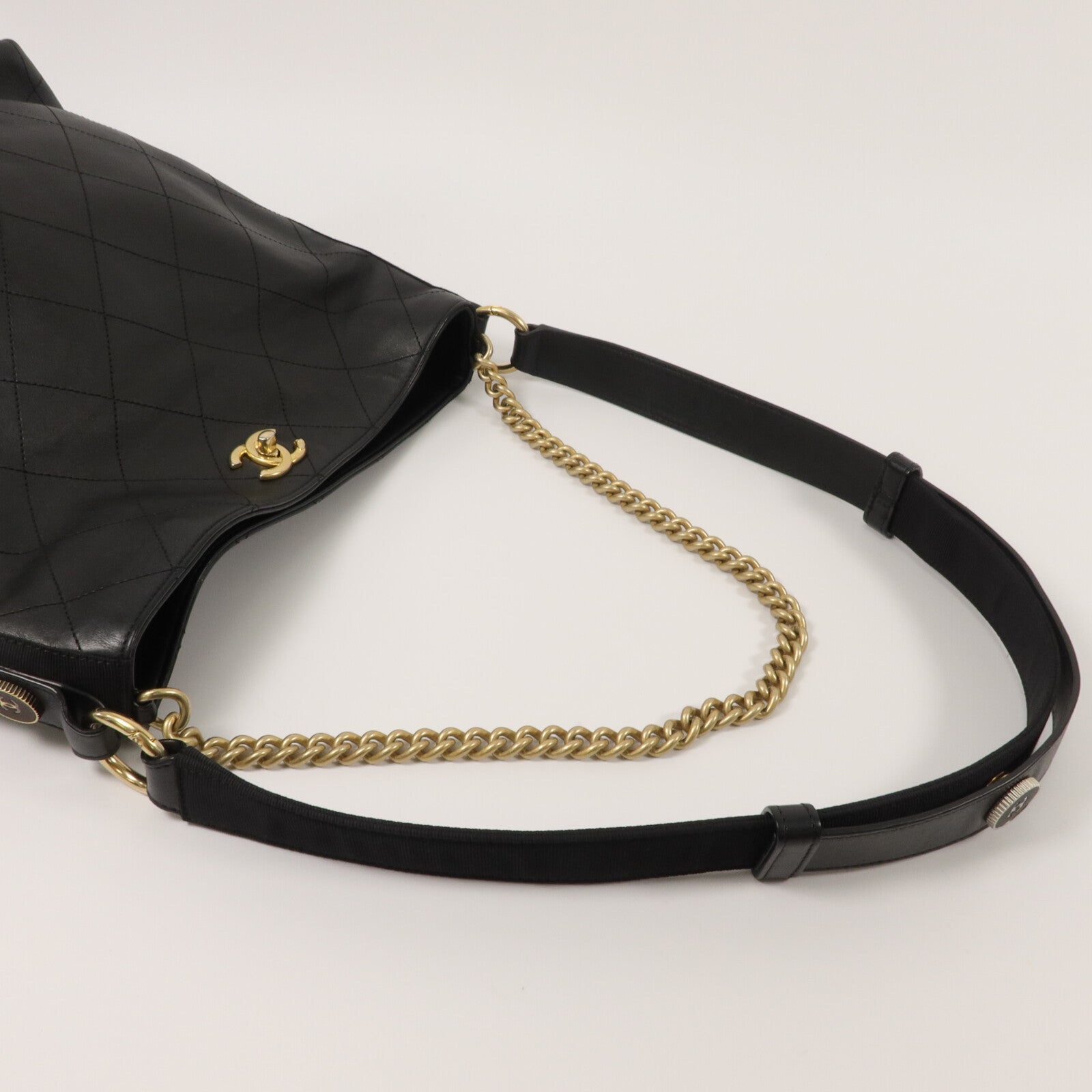 CHANEL 牛皮皮革Hobo Bag手挽肩背兩用袋