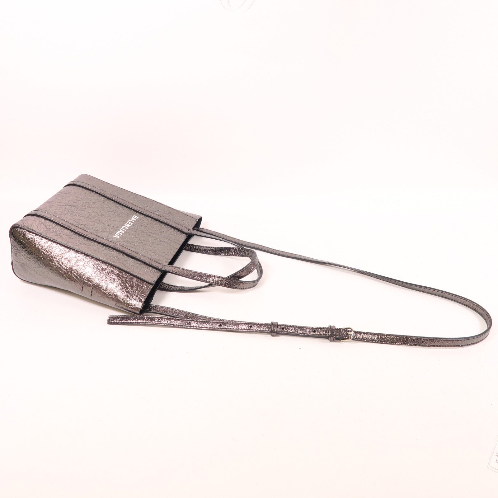 BALENCIAGA 【激減優惠】皮革2 Way Shoulder Bag銀扣手挽肩背兩用袋