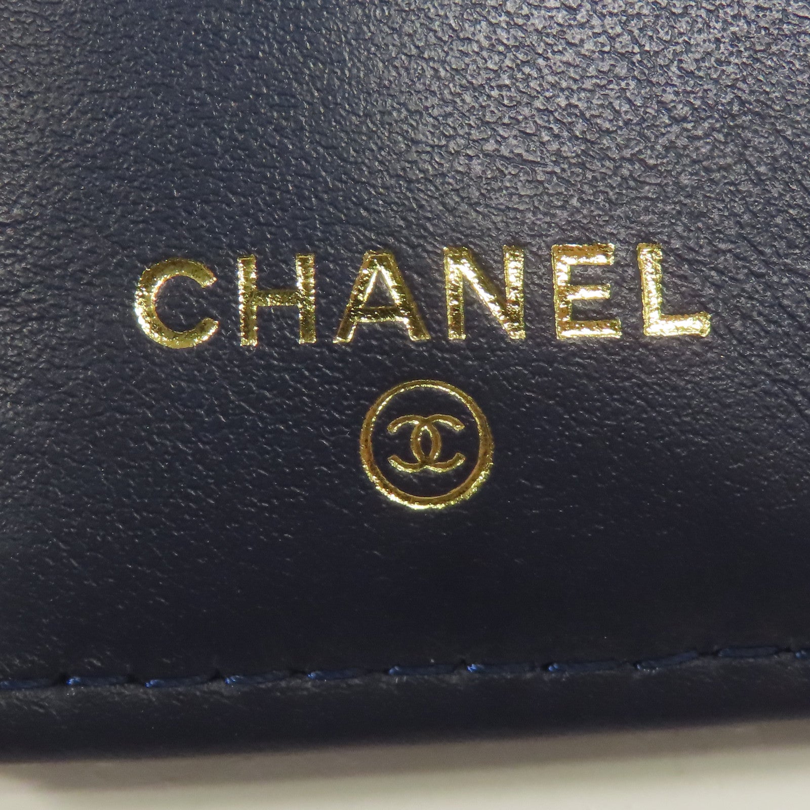 CHANEL 牛皮皮革Wallet銀扣錢包