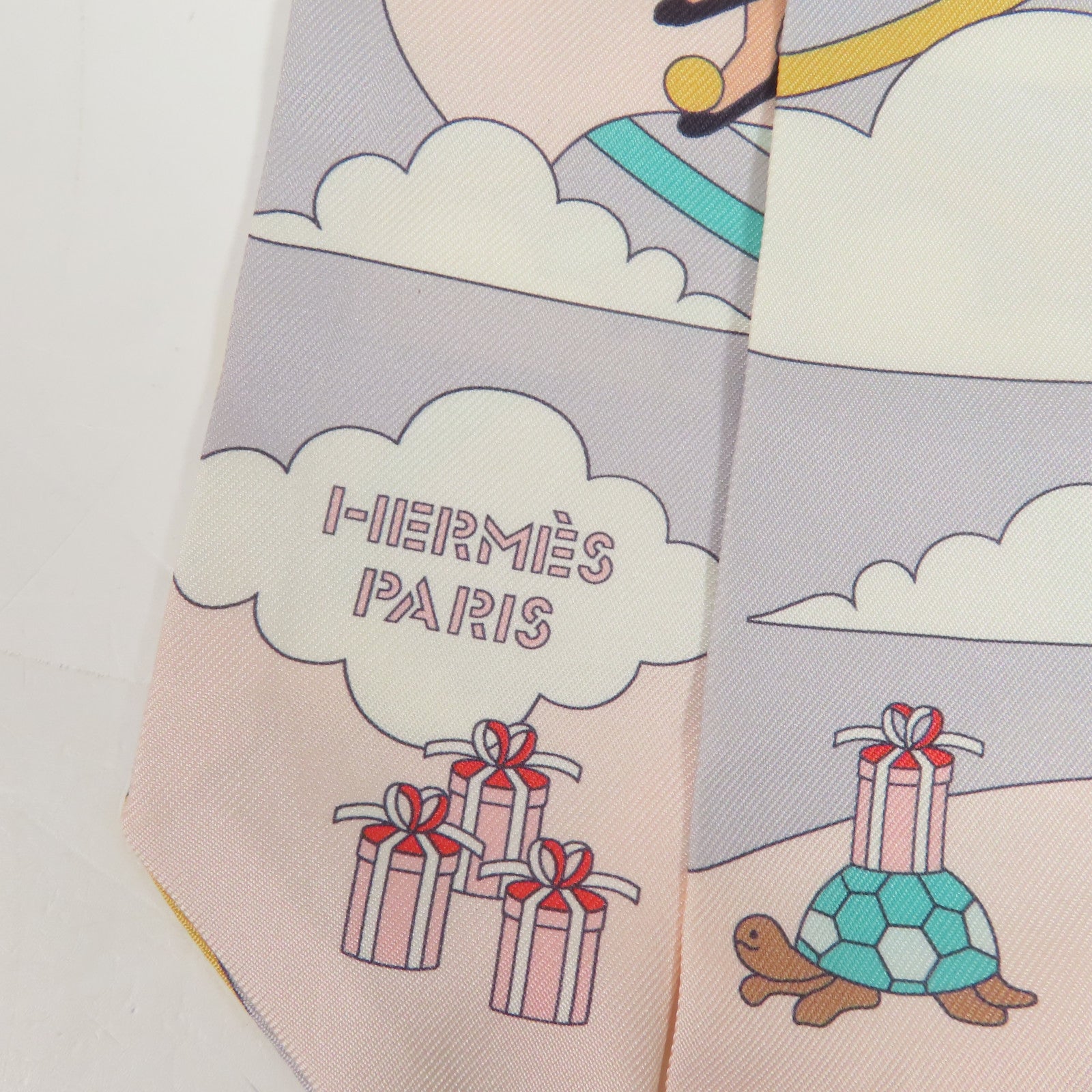 HERMES 絲質Twilly絲巾