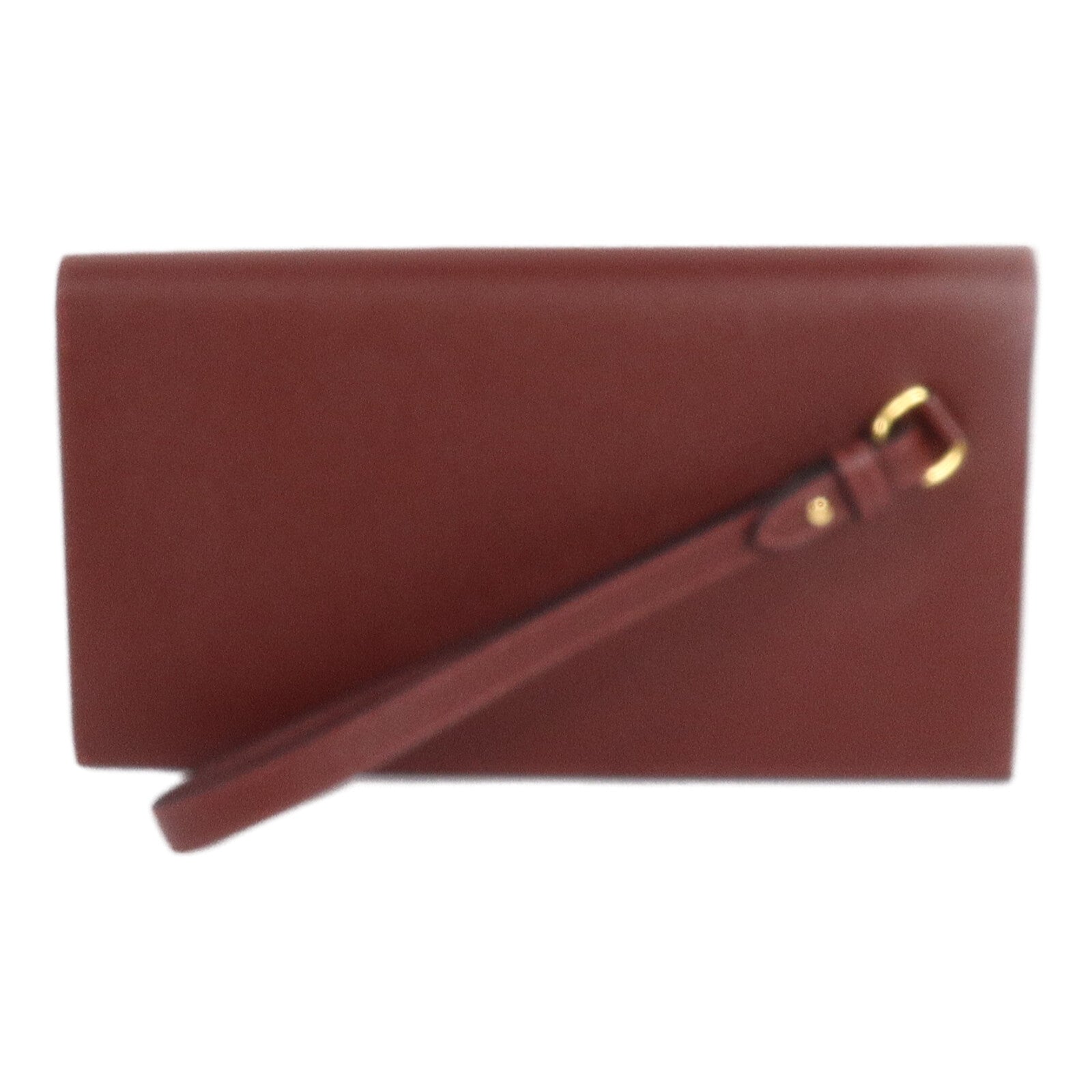 HERMES Madame皮革Kelly Pocket Long Wallet長錢包Rouge H