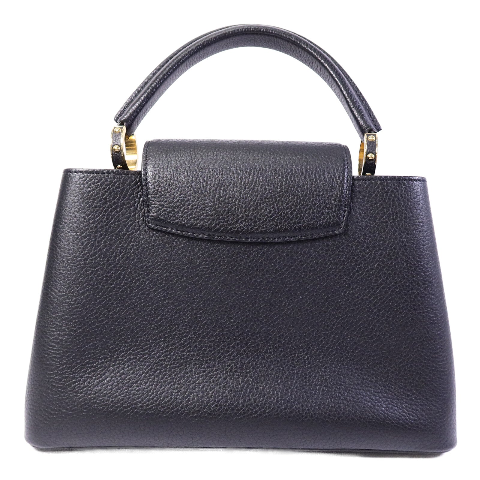LOUIS VUITTON Taurillon Capucines MM手挽肩背兩用袋