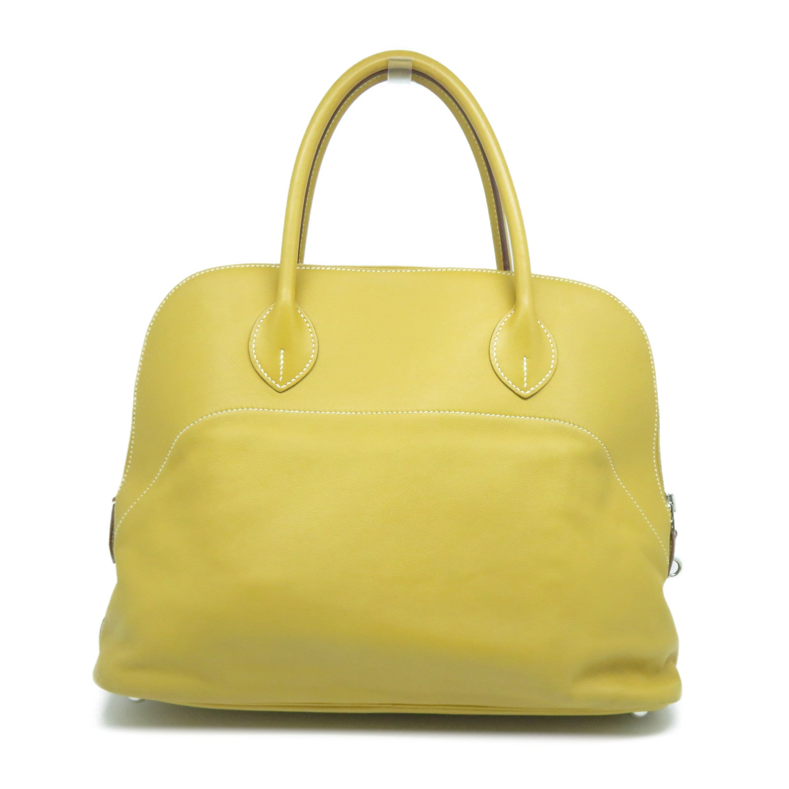 HERMES 【激減優惠】Swift皮革Relax 35銀扣手挽袋NaturelNaturel Sable