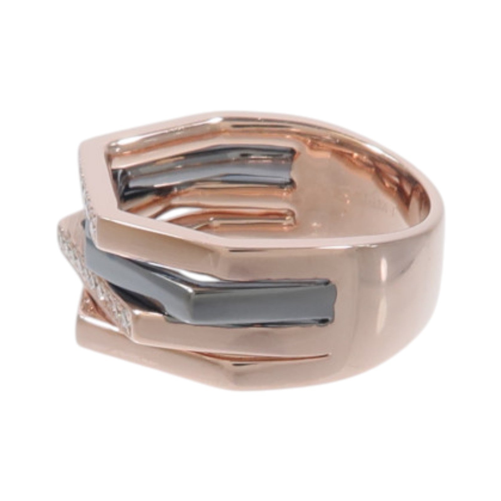 JEWELRY 18K紅金/黑金Diamond Ring鑽石戒指