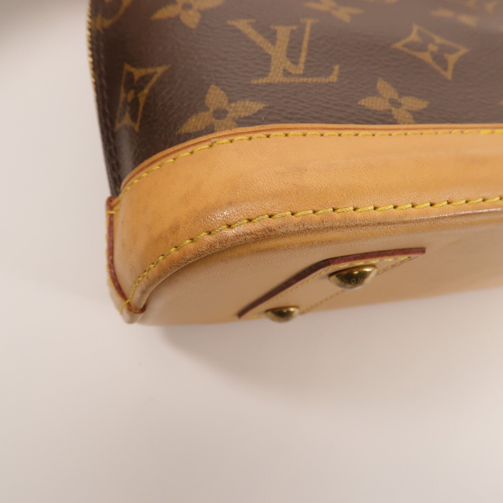 LOUIS VUITTON 塗層帆布Alma BB手挽肩背兩用袋