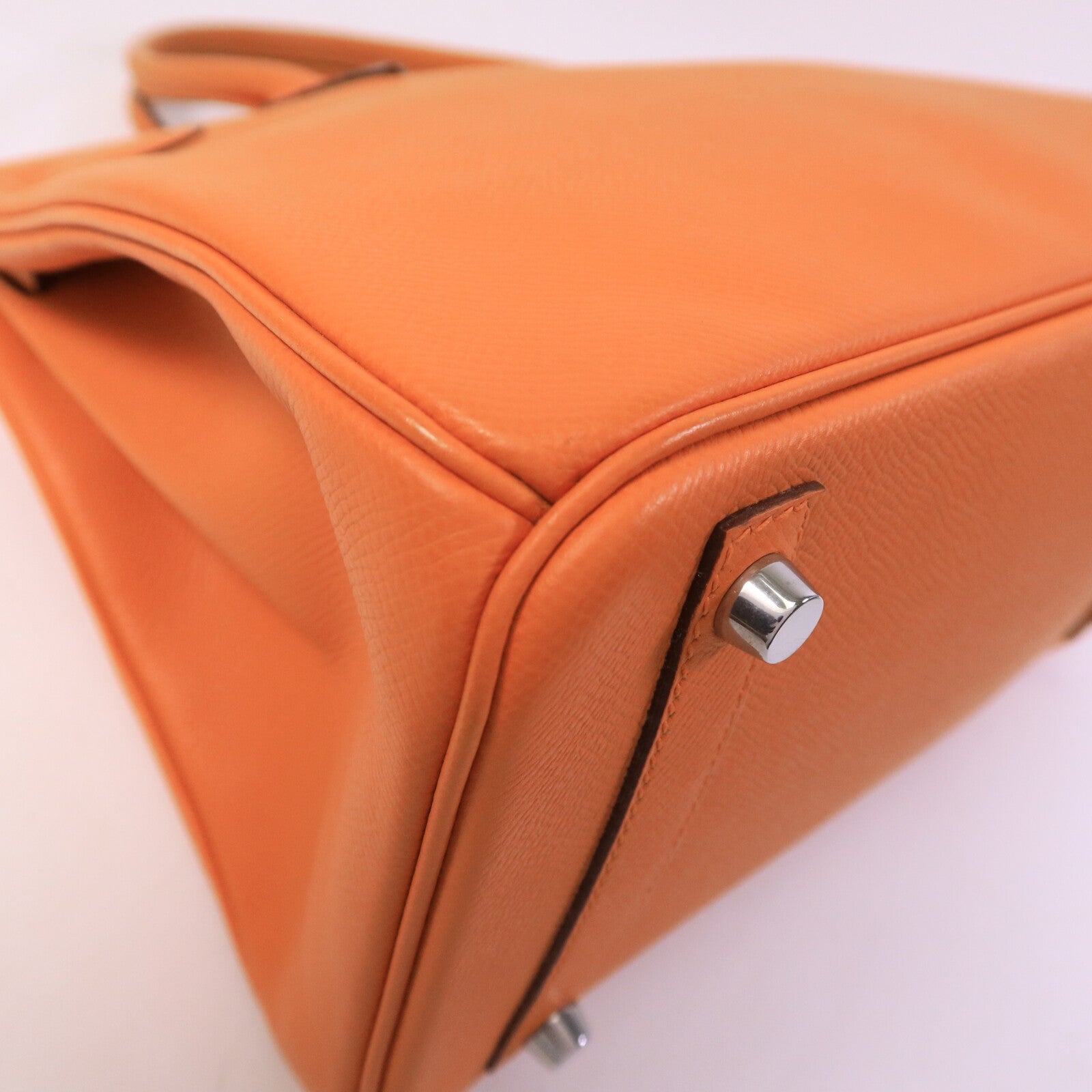 HERMES Epsom皮革Birkin 30手挽袋Orange
