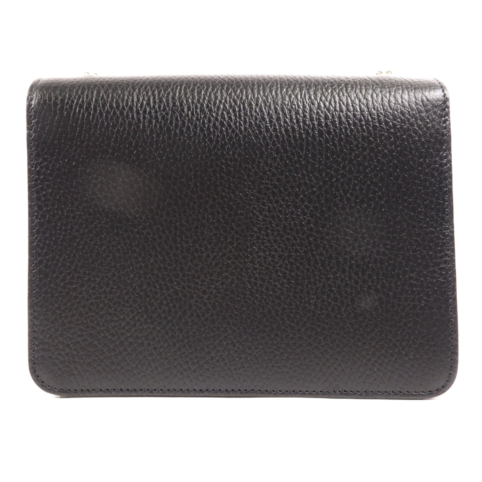 GUCCI 牛皮皮革Interlocking G金扣鏈帶肩背袋