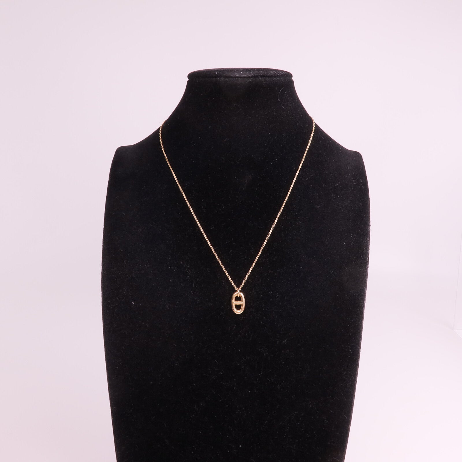 HERMES 18K玫瑰金Farandoie Pendant項鍊