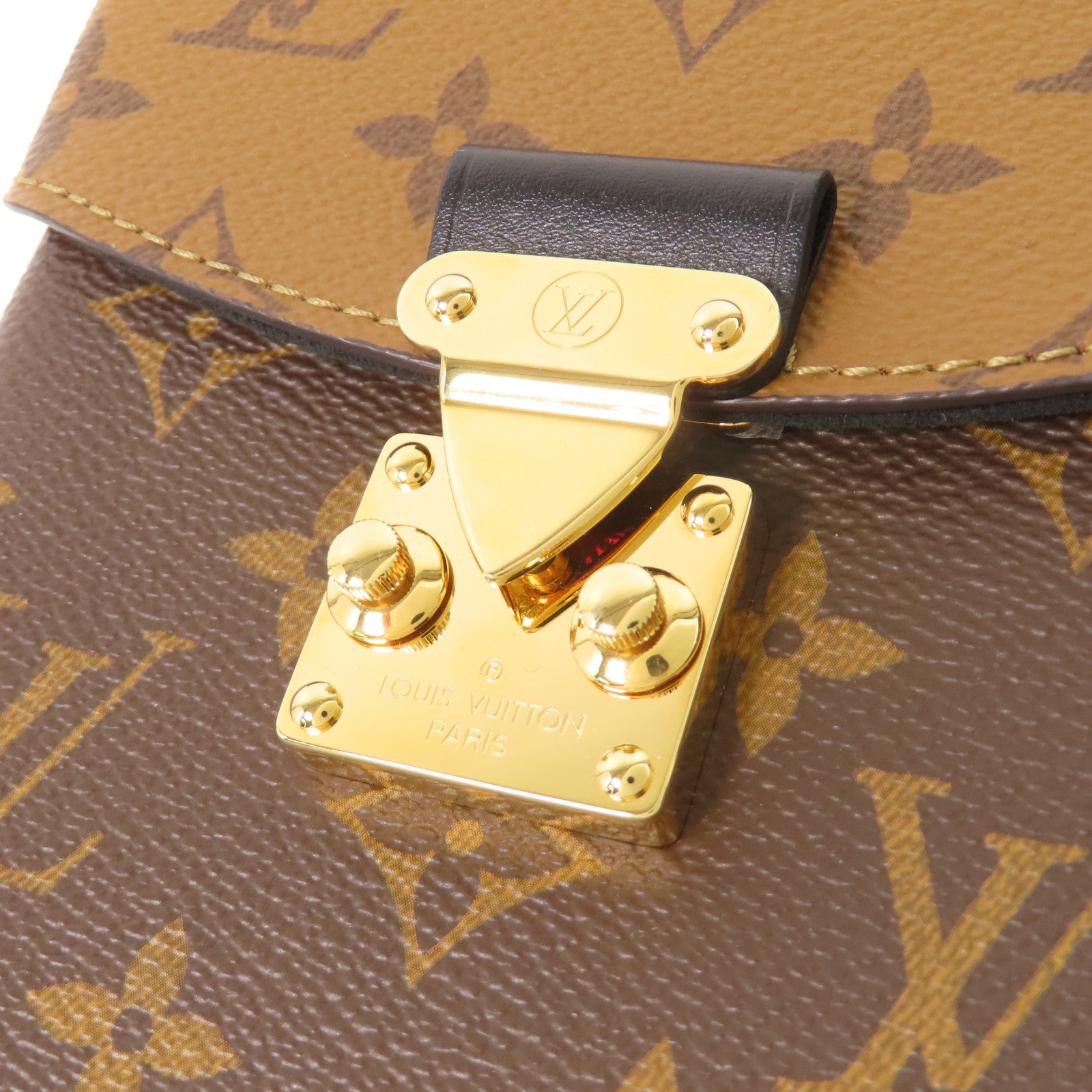 LOUIS VUITTON 【激減優惠】Monogram/Monogram Reverse Camera Box金扣鏈帶手挽肩背兩用袋