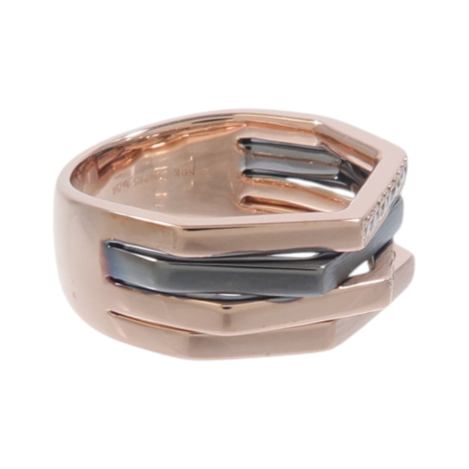 JEWELRY 18K紅金/黑金Diamond Ring鑽石戒指