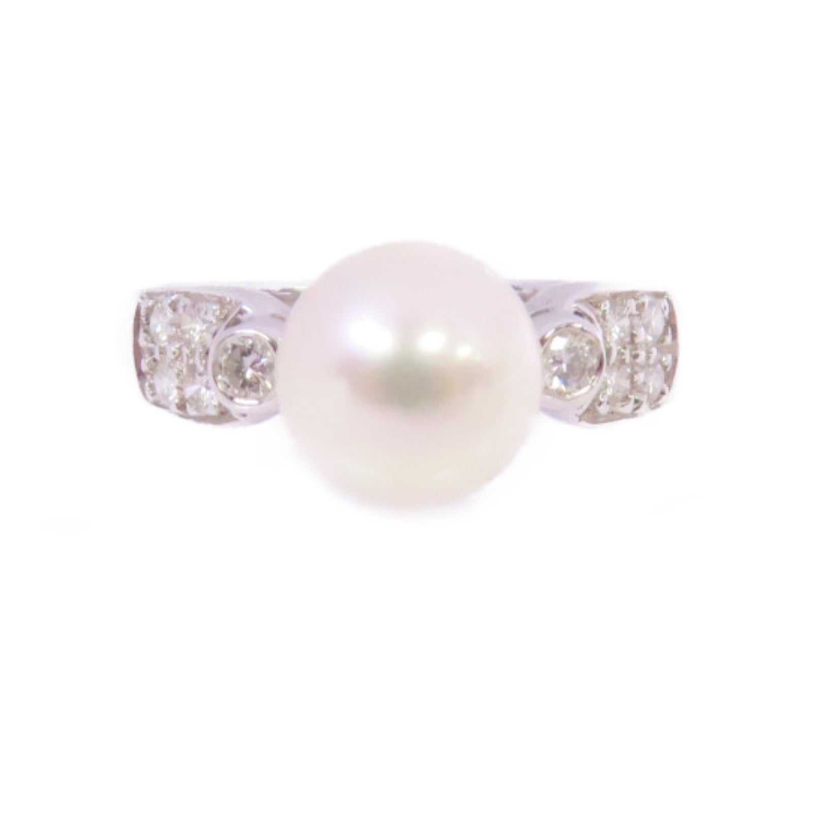 JEWELRY Pearl Ring US#4.75 18K White Gold