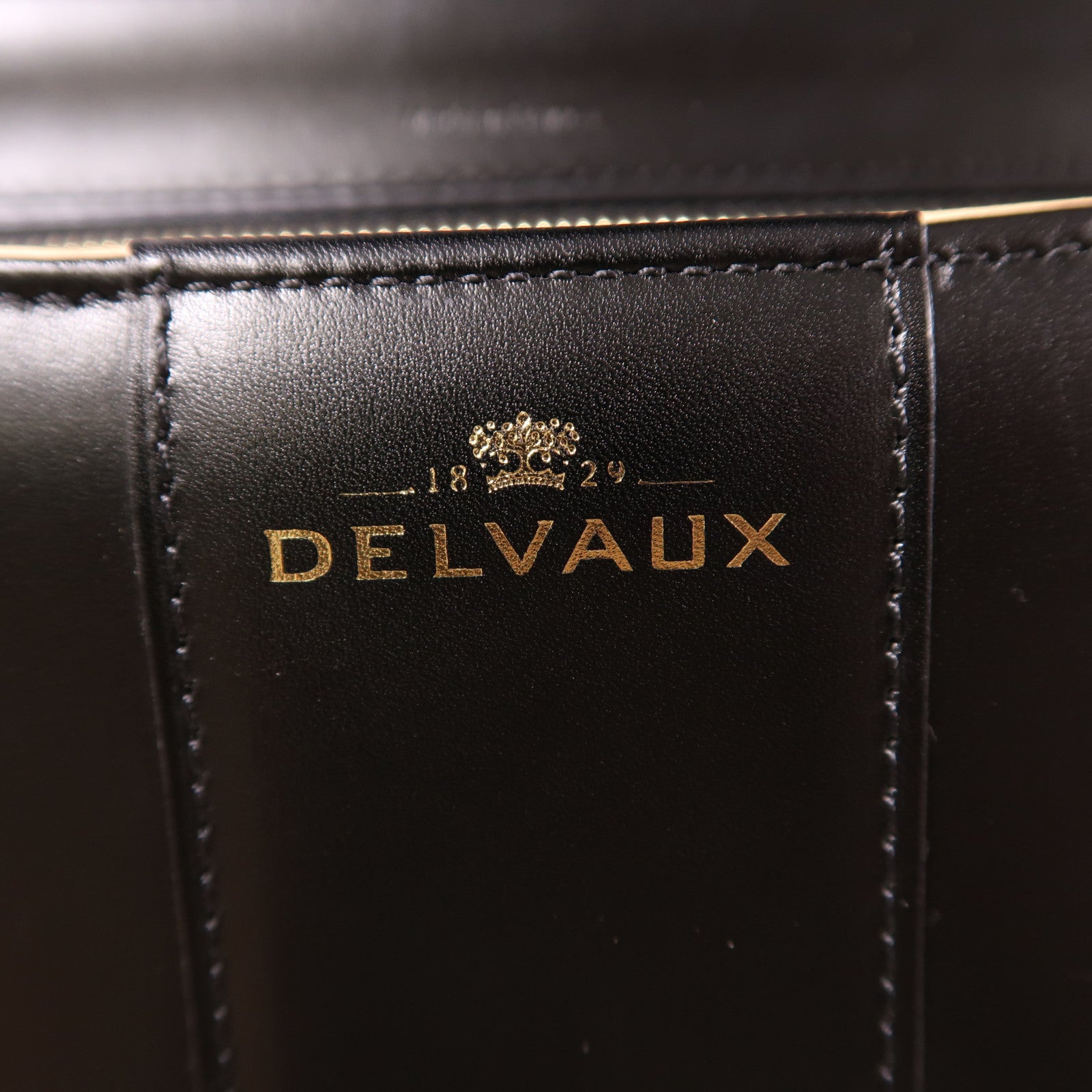Delvaux 牛皮皮革Brillant MM金扣手挽肩背兩用袋