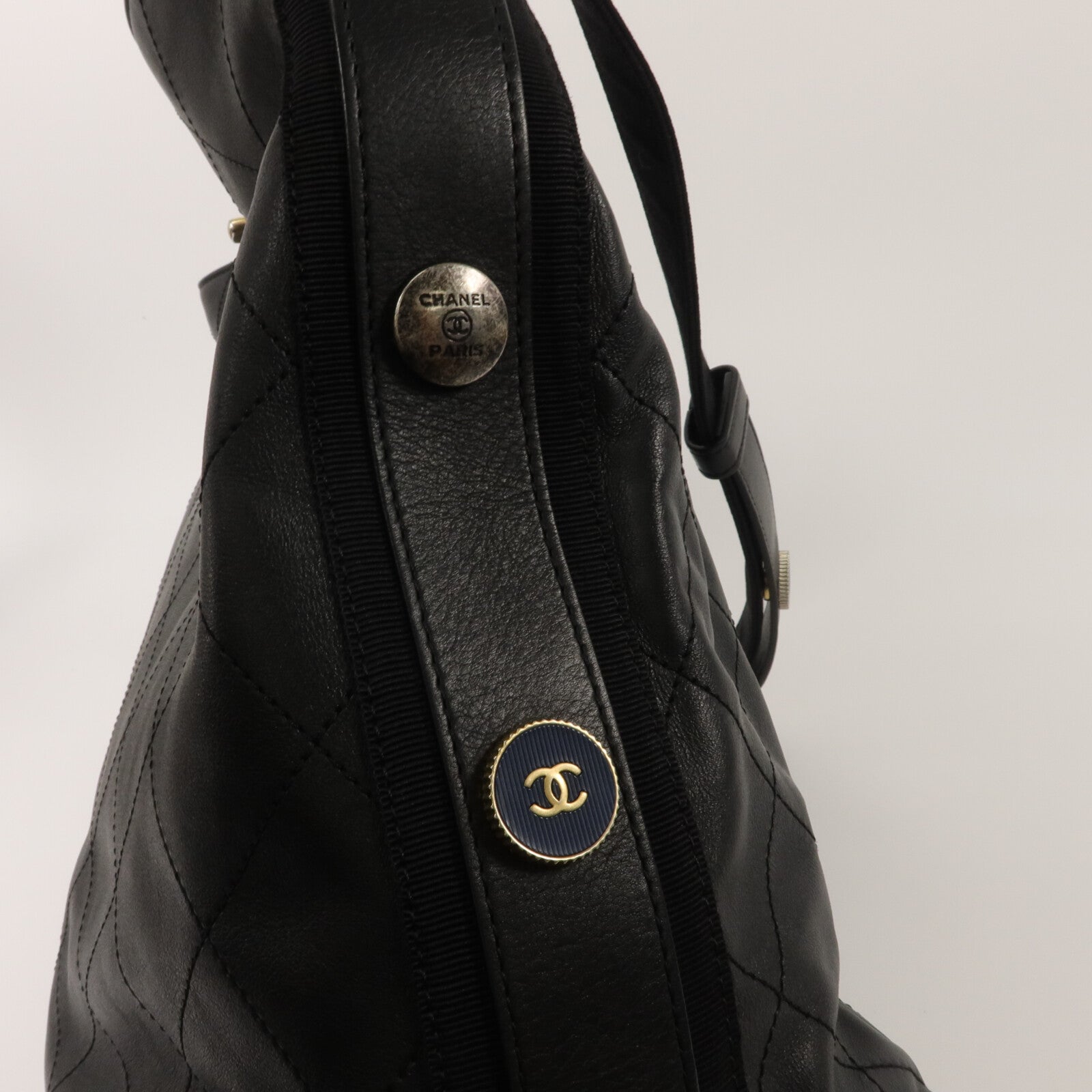 CHANEL 牛皮皮革Hobo Bag手挽肩背兩用袋