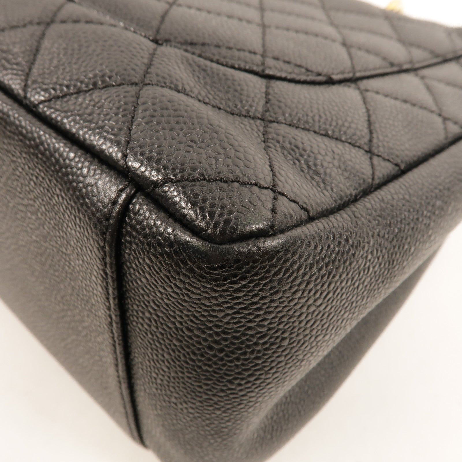 CHANEL 牛皮皮革GST Grand Shopping Tote Bag鏈帶肩背袋