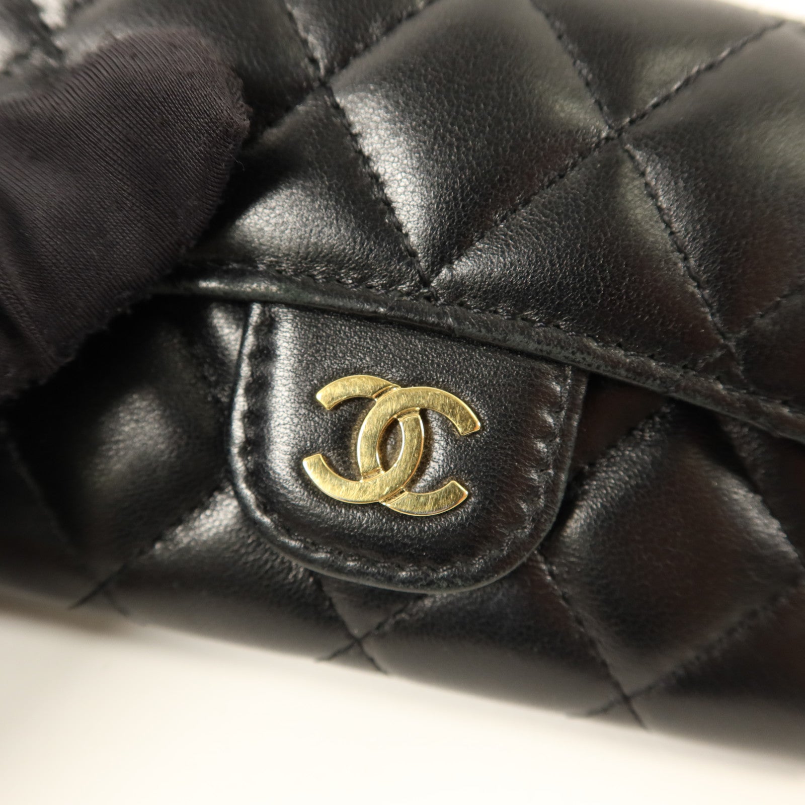 CHANEL 羊皮皮革Classic Card Holder金扣卡片套