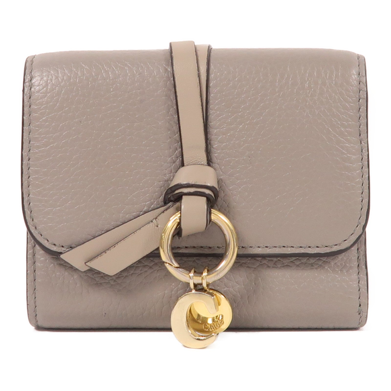 Chloe 牛皮皮革Wallet金扣錢包