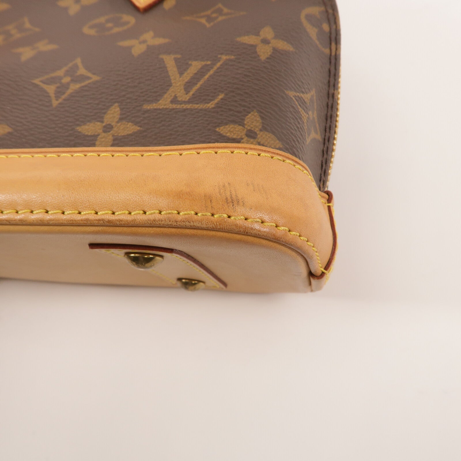 LOUIS VUITTON 塗層帆布Alma BB手挽肩背兩用袋