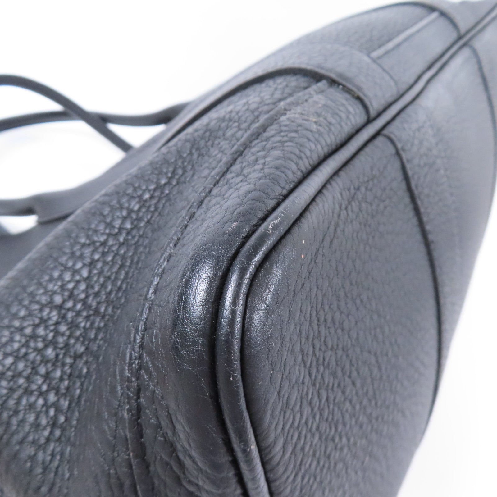 HERMES 【激減優惠】Negonda皮革Garden Party PM銀扣手挽袋Noir