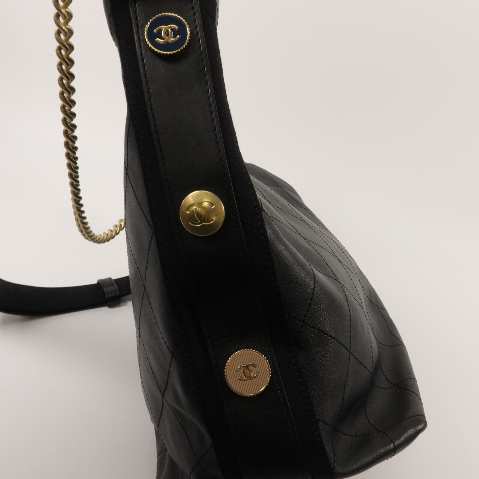 CHANEL 牛皮皮革Hobo Bag手挽肩背兩用袋